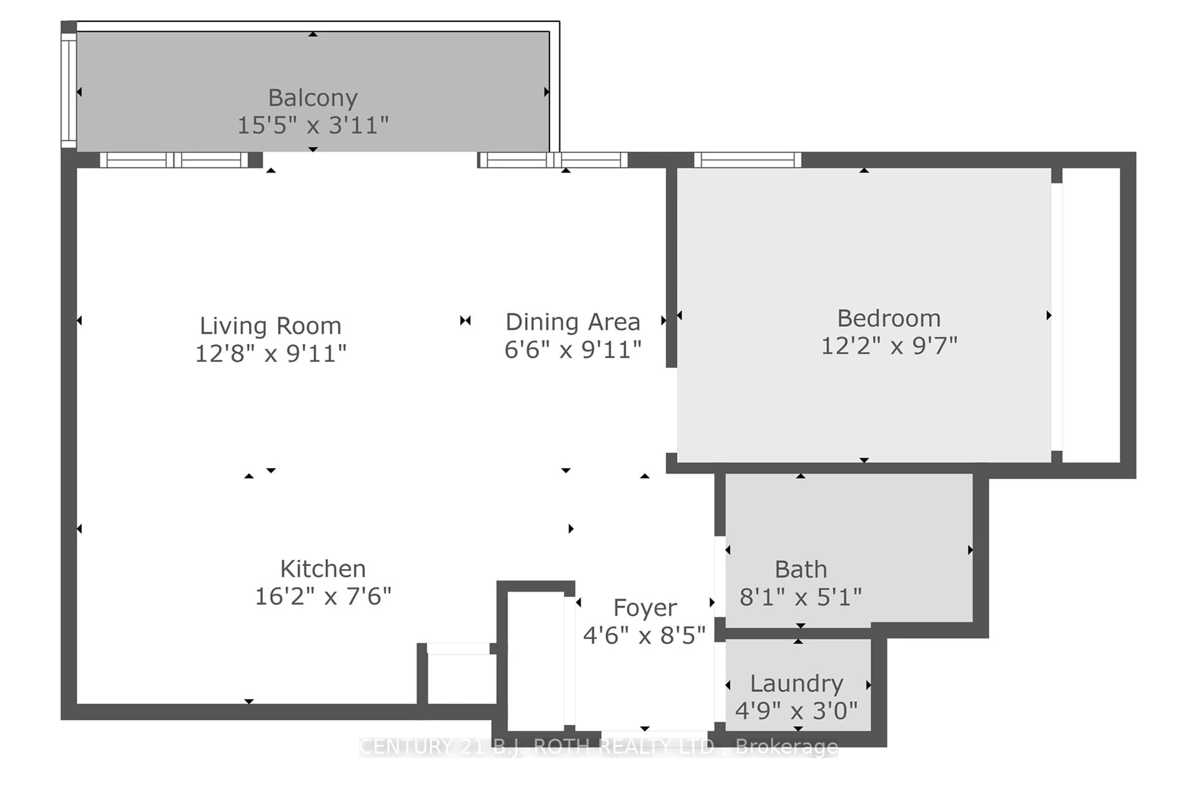 Floor plan for PH 681 YONGE St #720, Barrie Ontario L9J 0K1