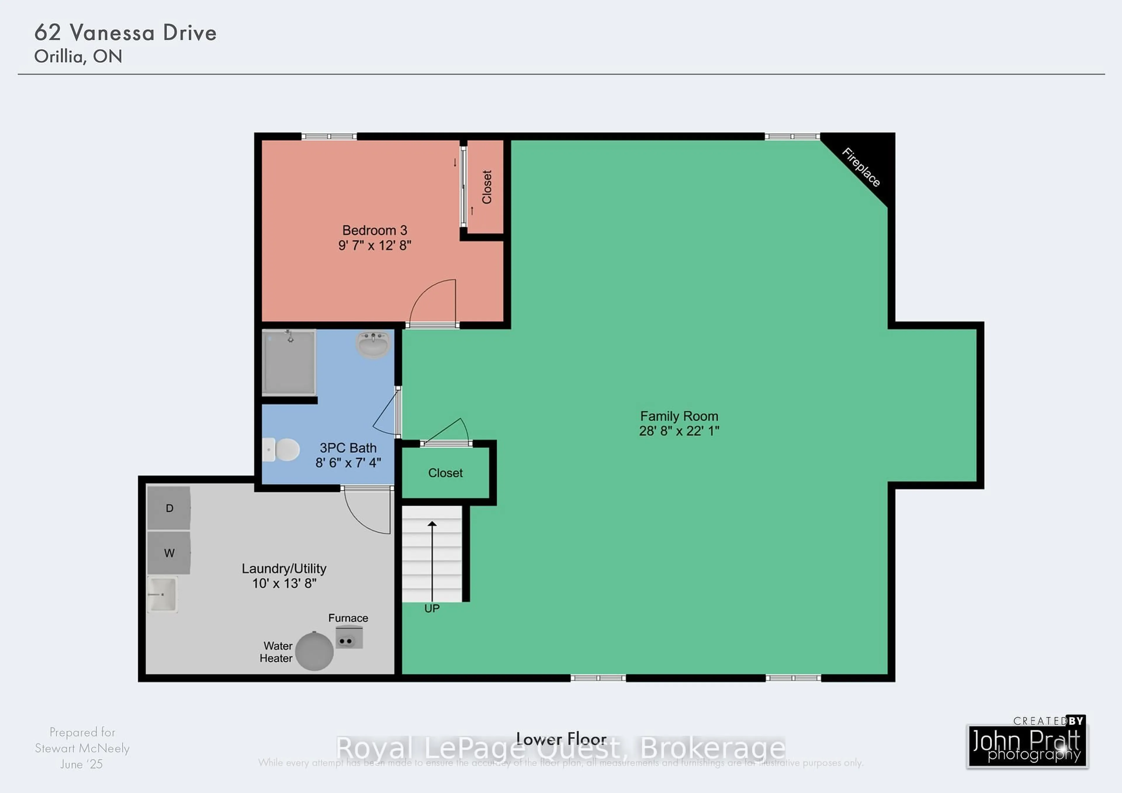 Floor plan for 62 Vanessa Dr, Orillia Ontario L3V 7X2