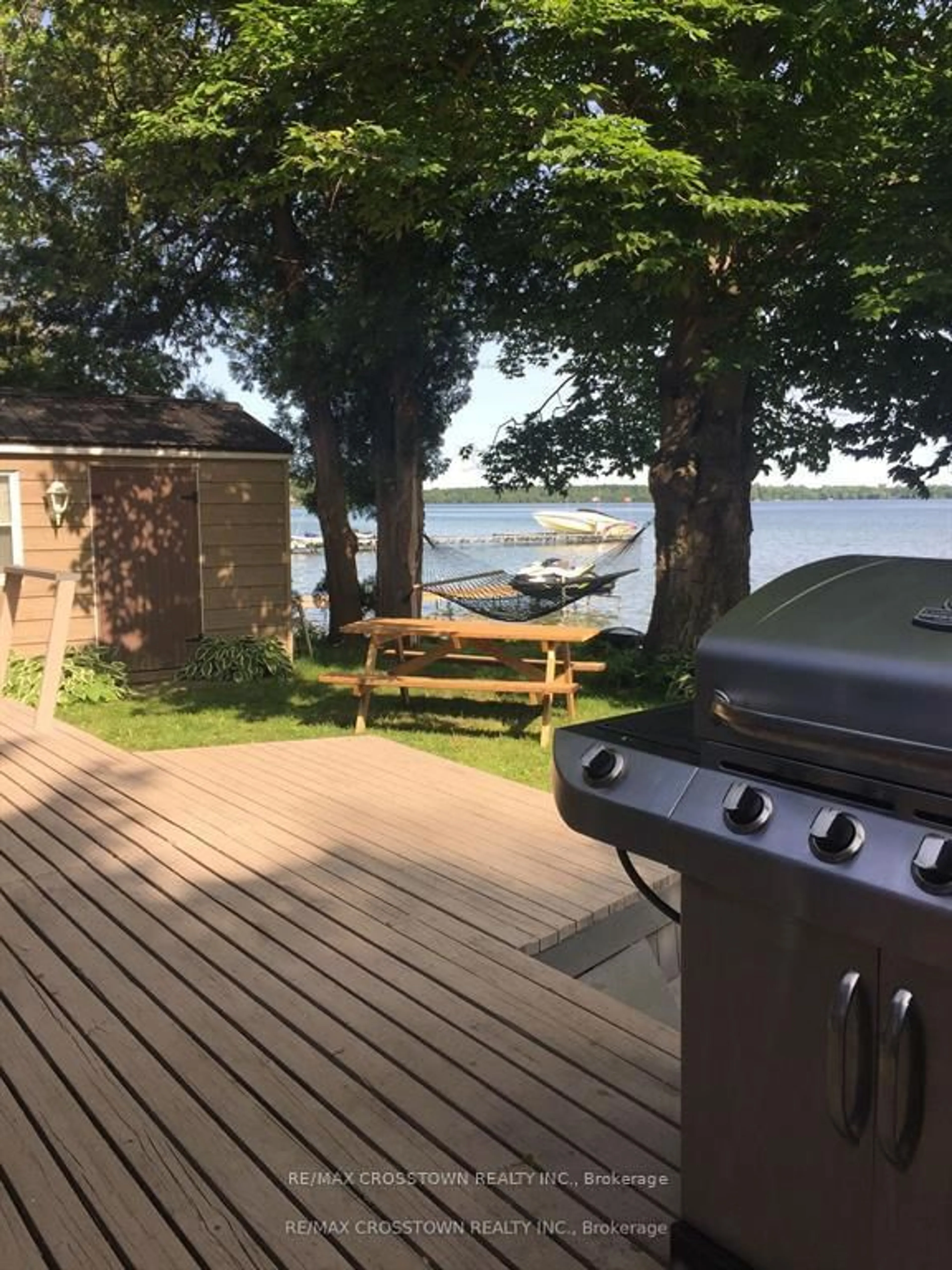 Patio, water/lake/river/ocean view for 4705 ANDERSON Ave, Ramara Ontario L3V 6H7