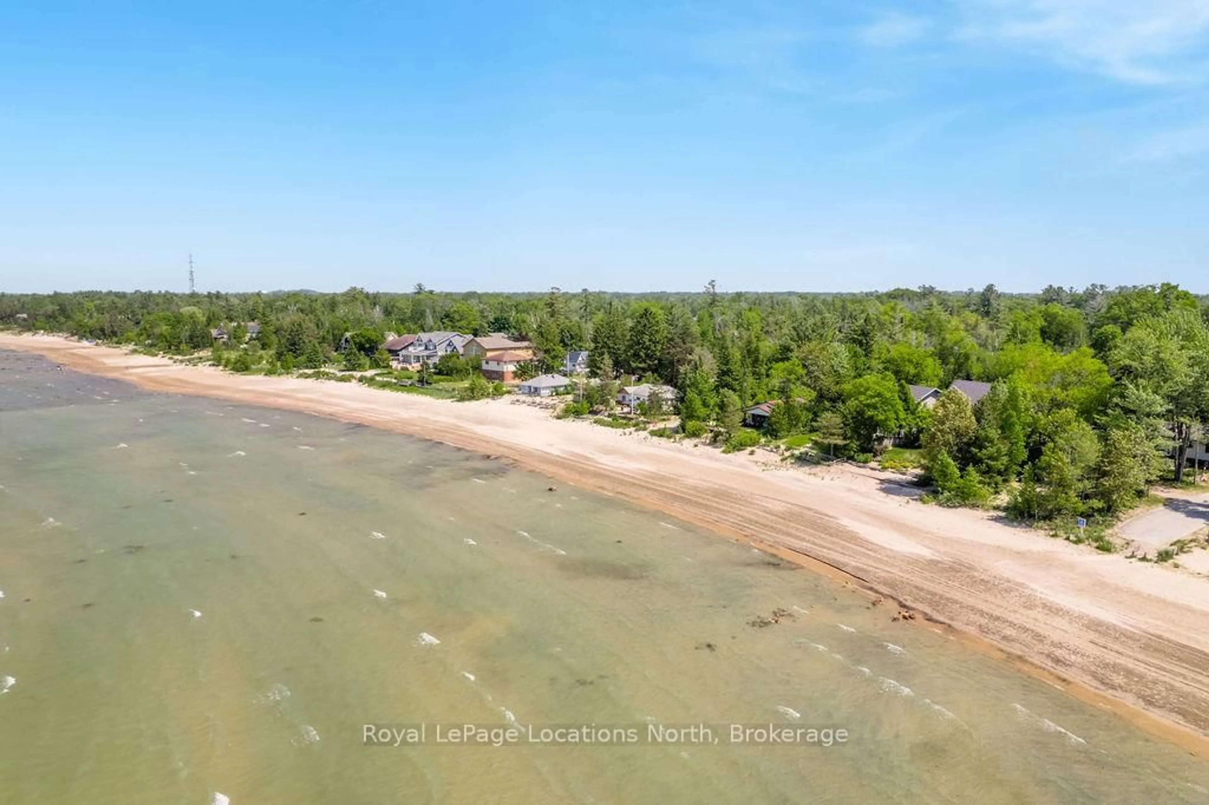 A pic from outside/outdoor area/front of a property/back of a property/a pic from drone, water/lake/river/ocean view for 1864 Shore Lane, Wasaga Beach Ontario L9Z 1V2