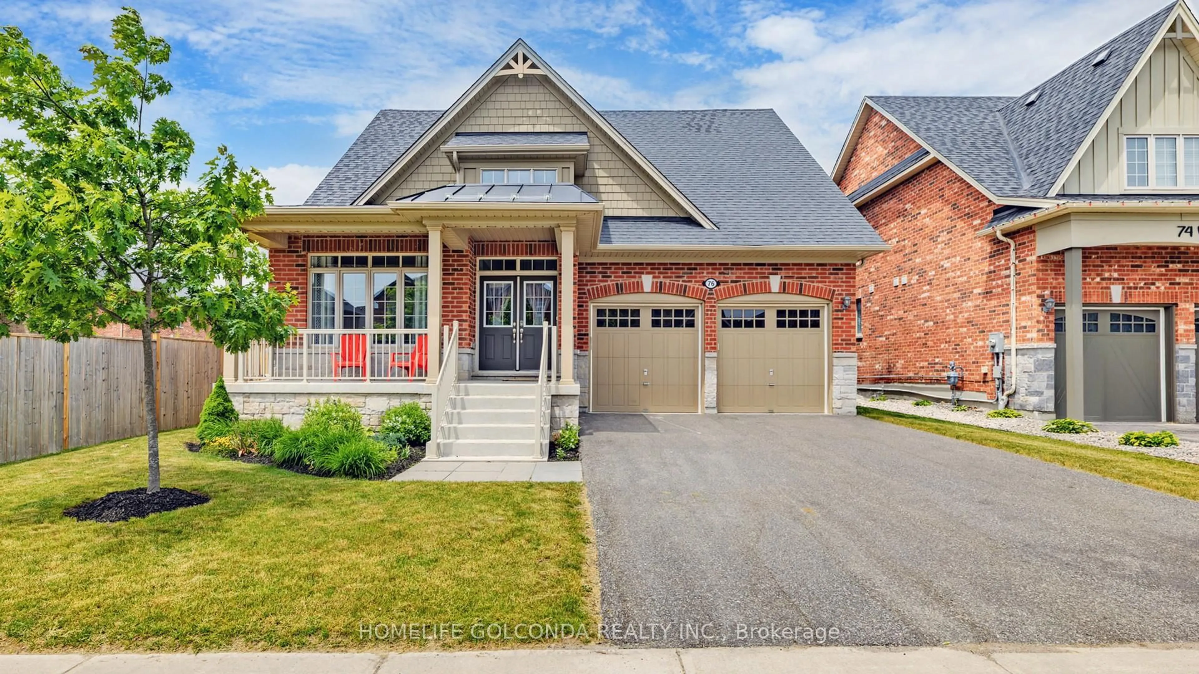 Home with brick exterior material, street for 76 Victoria Wood Ave, Springwater Ontario L9X 1Z8