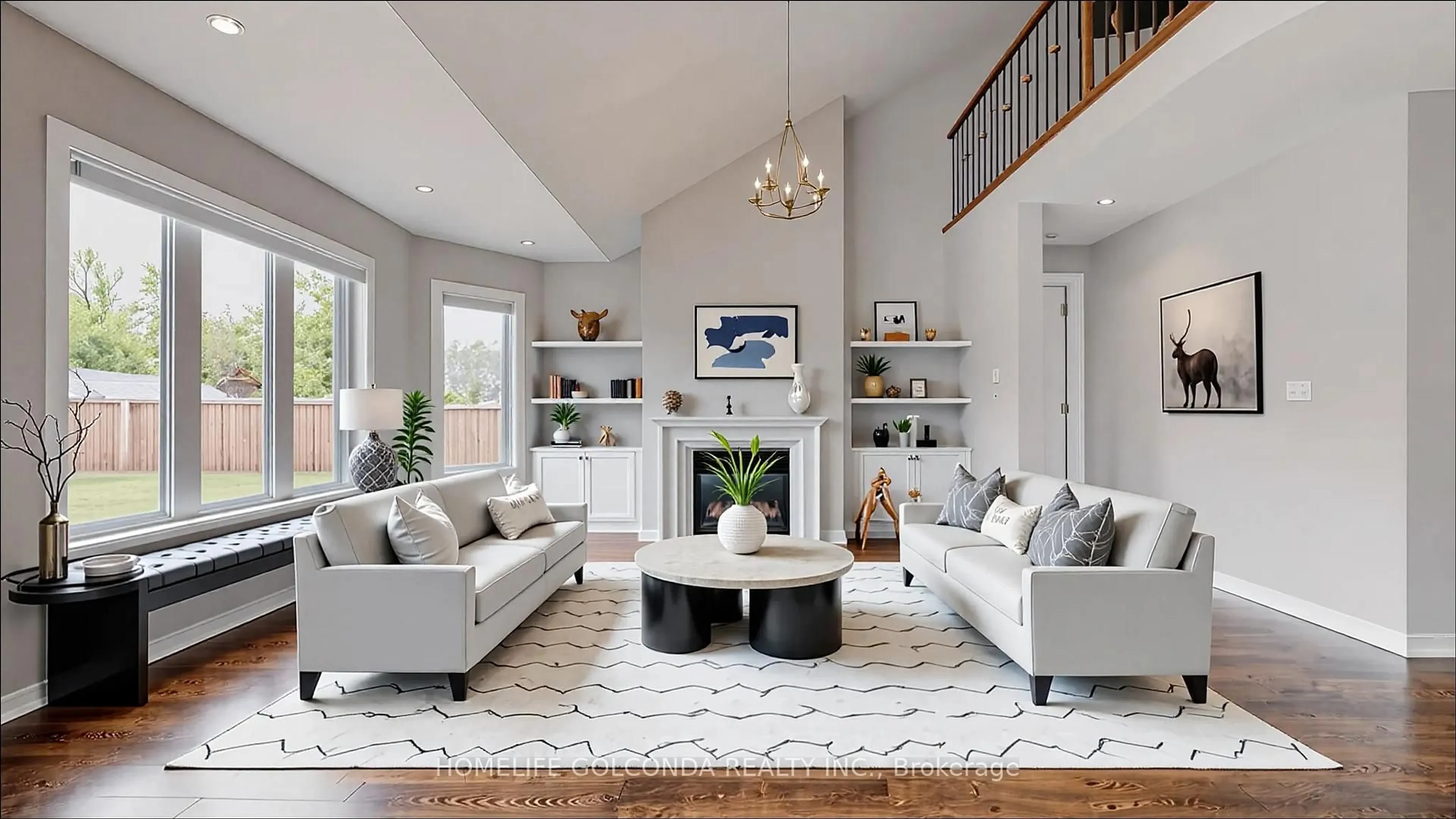 Living room with furniture, unknown for 76 Victoria Wood Ave, Springwater Ontario L9X 1Z8