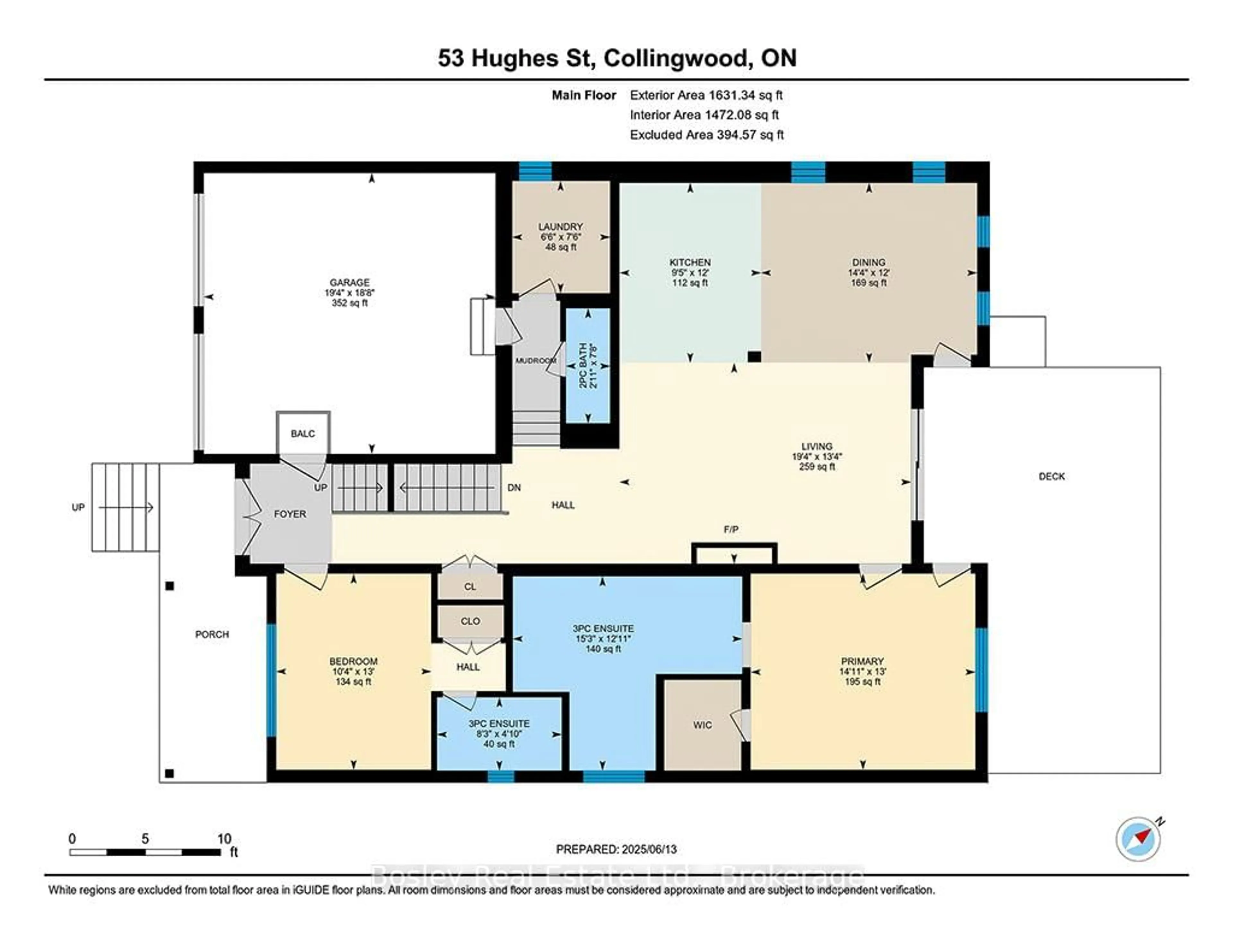 Floor plan for 53 Hughes St, Collingwood Ontario L9Y 0W7