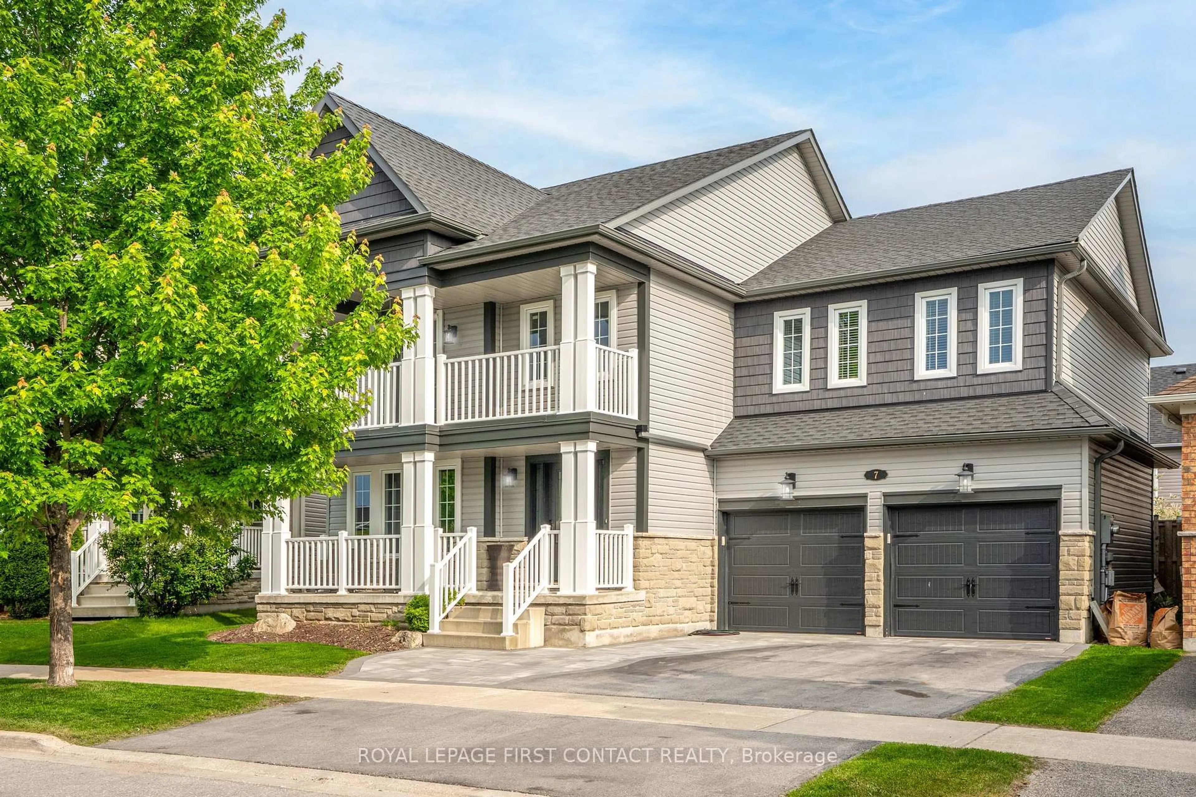 Home with brick exterior material, street for 7 Counsellor Terr, Barrie Ontario L4M 7H1