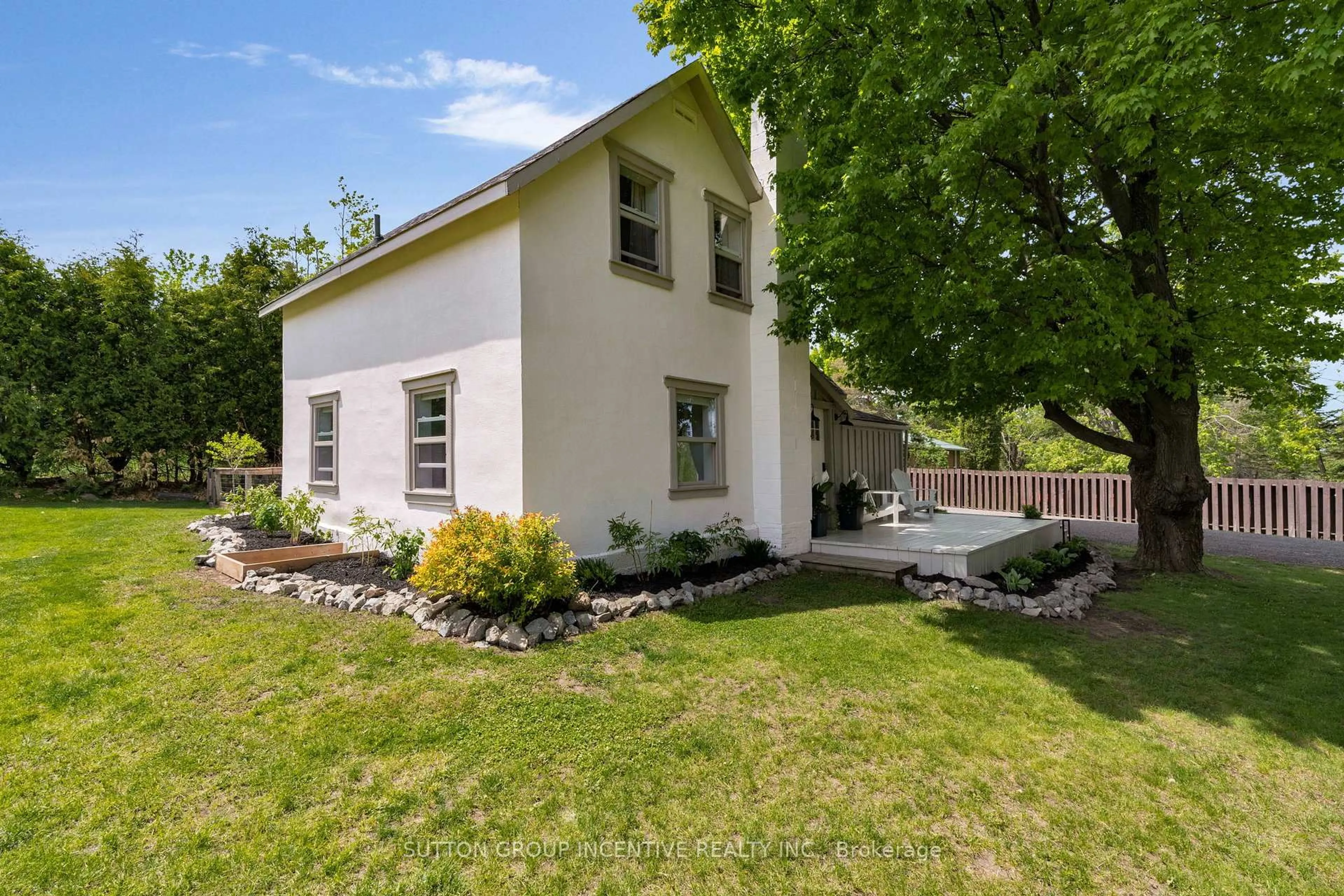 Home with vinyl exterior material, street for 6168 Penetanguishene Rd, Springwater Ontario L0L 1P0