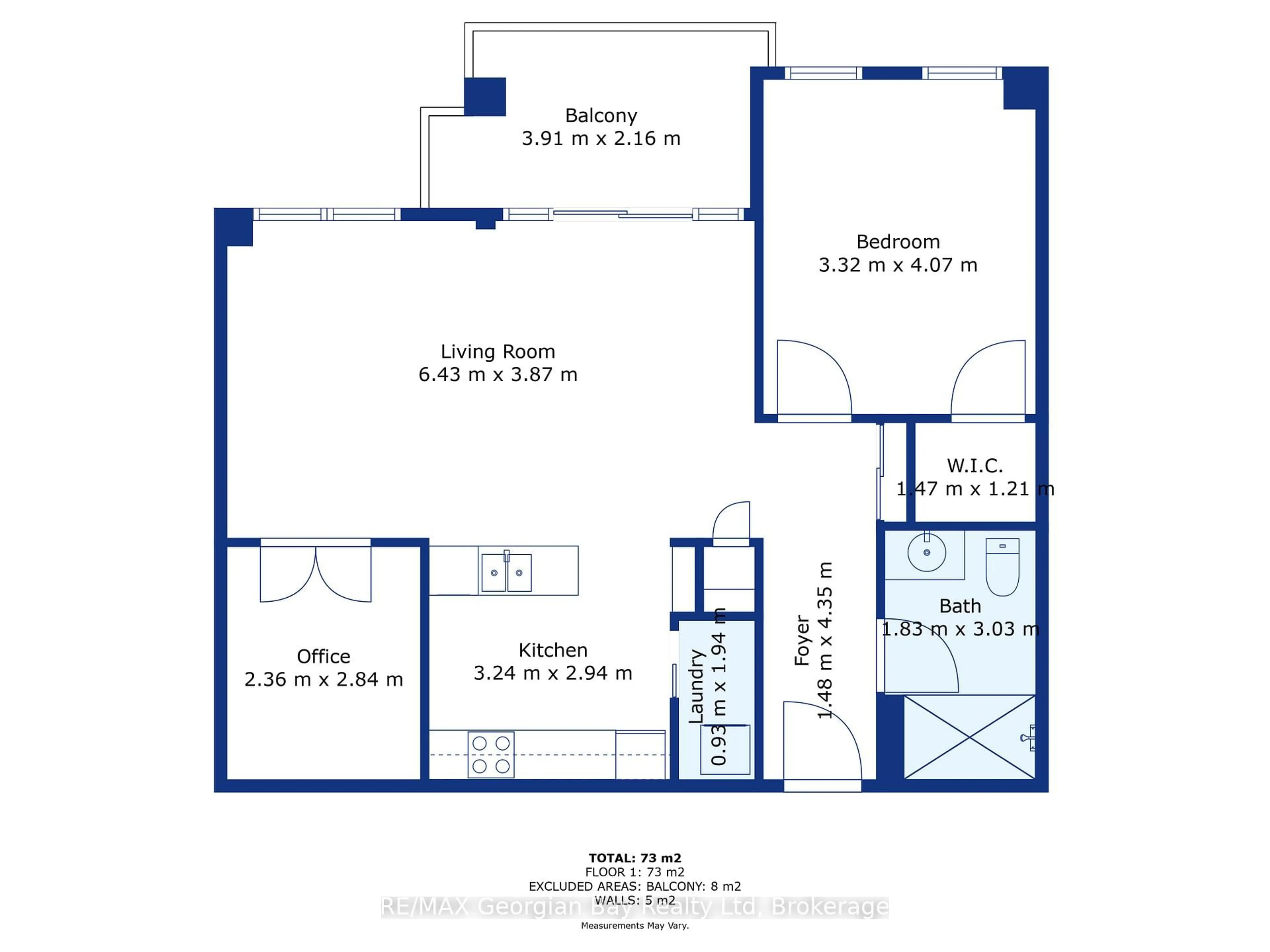 Floor plan for 101 Thompson Rd #F, Penetanguishene Ontario L9M 0V3