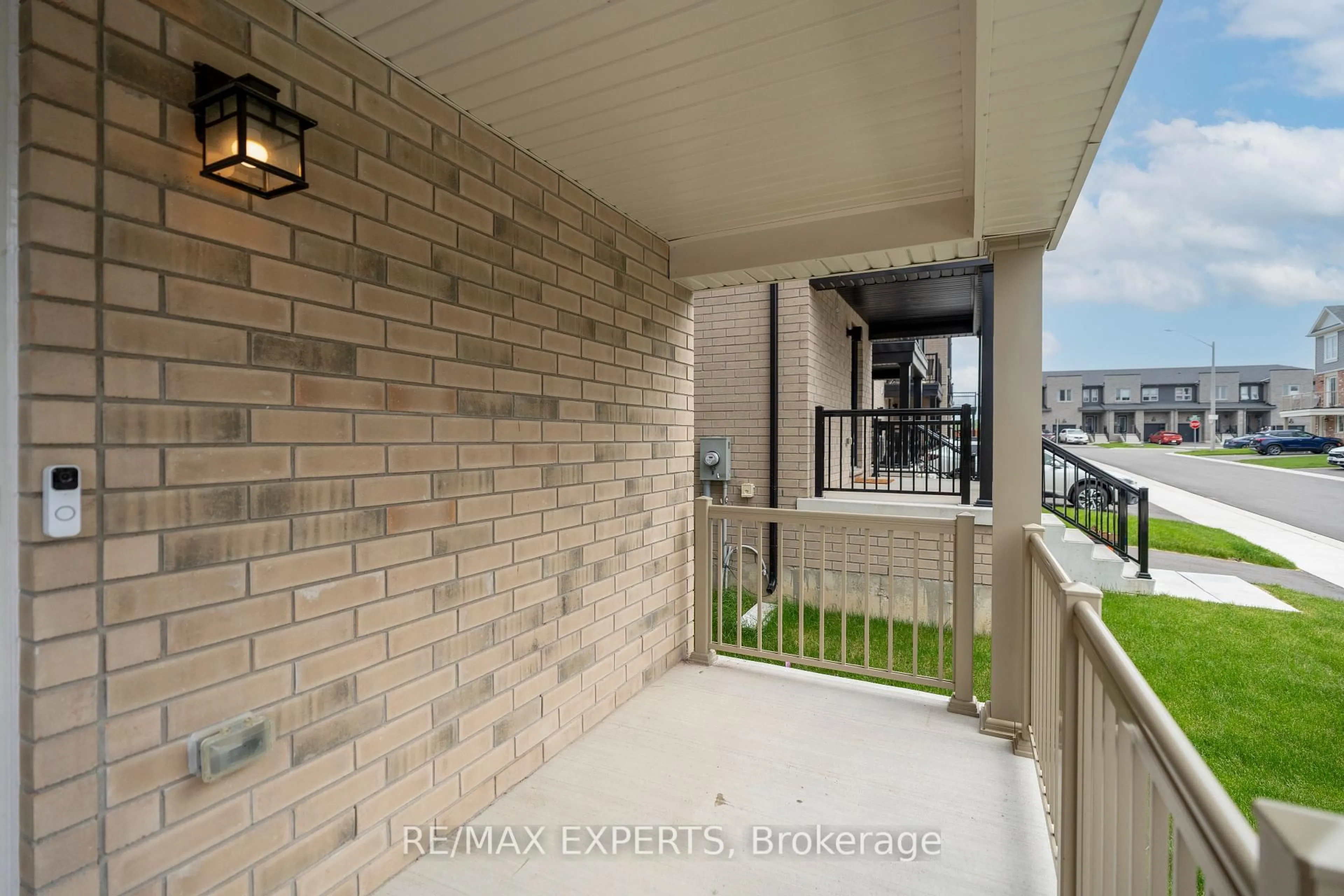 Balcony in the apartment, city buildings view from balcony for 16 Silo Mews, Barrie Ontario L9J 0V3