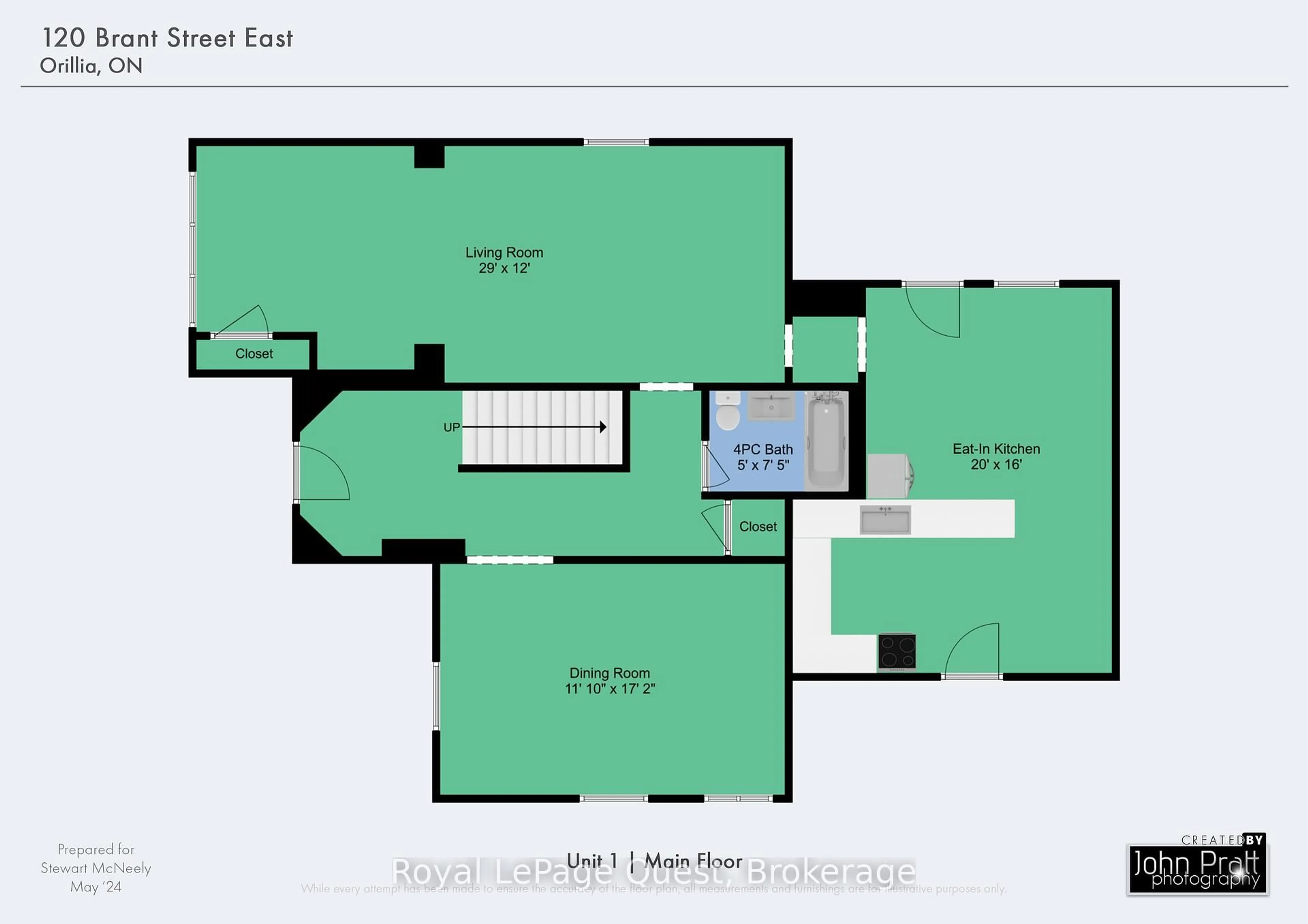 Floor plan for 120 Brant St, Orillia Ontario L3V 1Z2