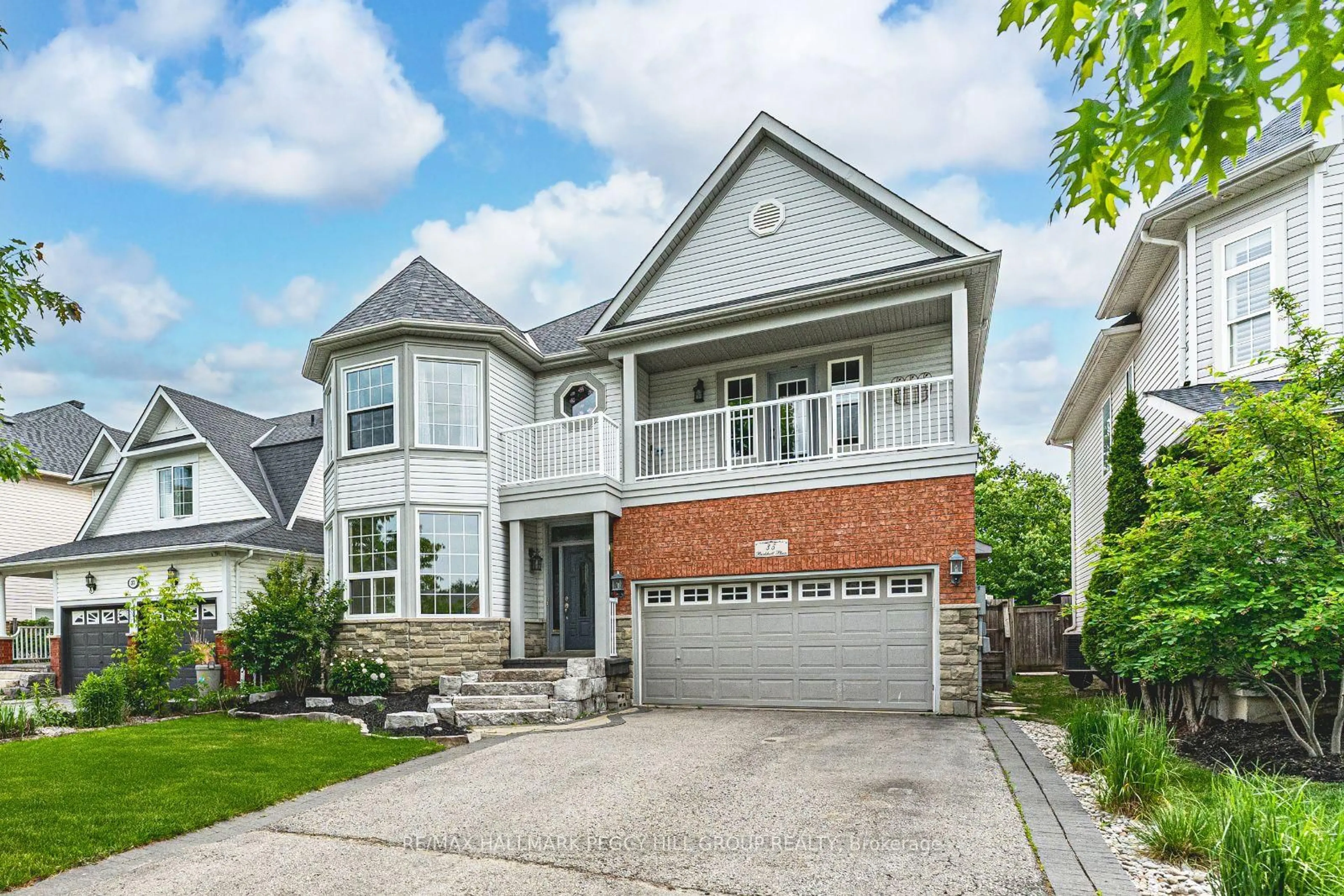 Home with brick exterior material, street for 35 Birkhall Pl, Barrie Ontario L4N 0K5