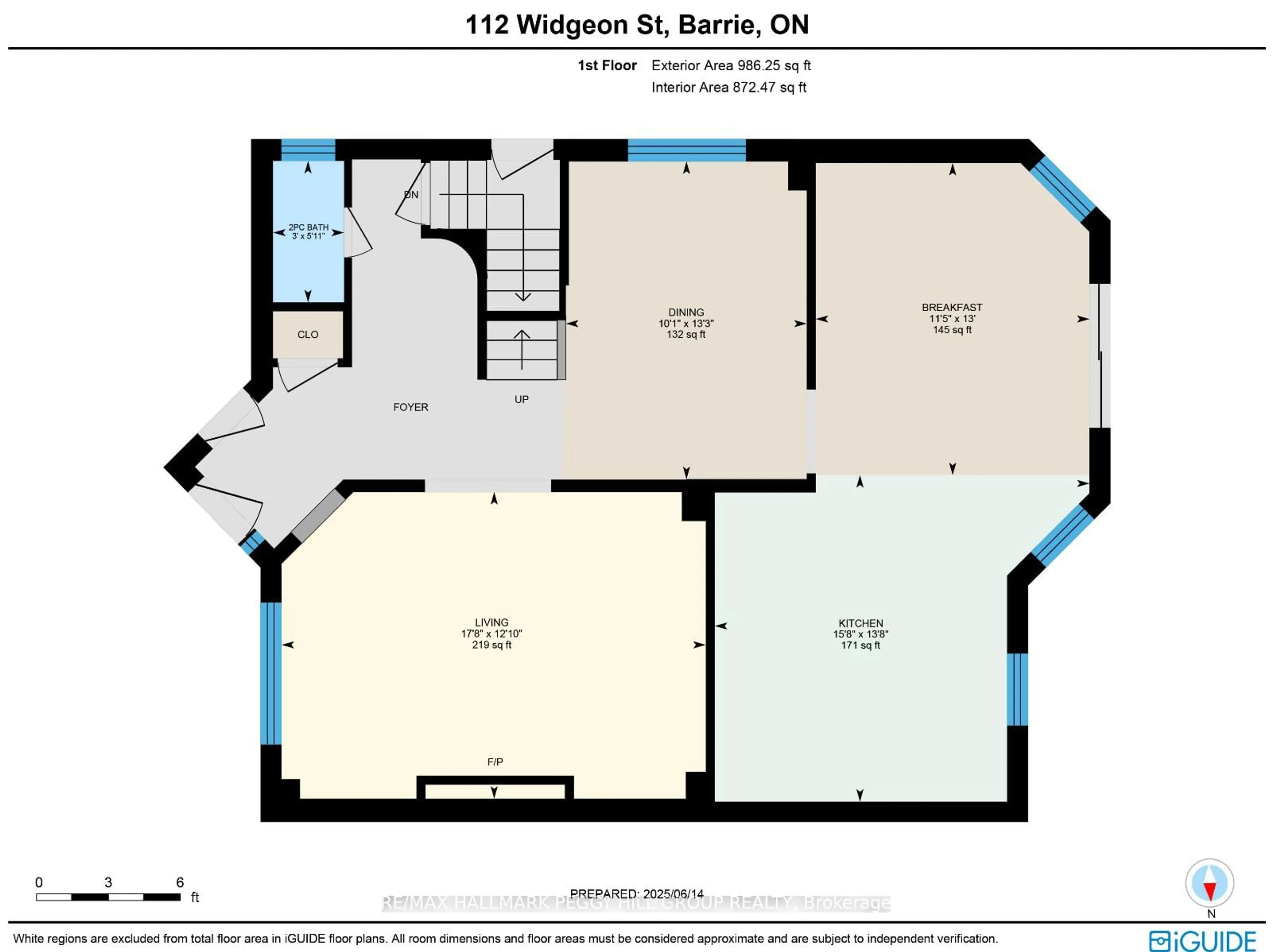 Floor plan for 112 Widgeon St, Barrie Ontario L4N 8W2