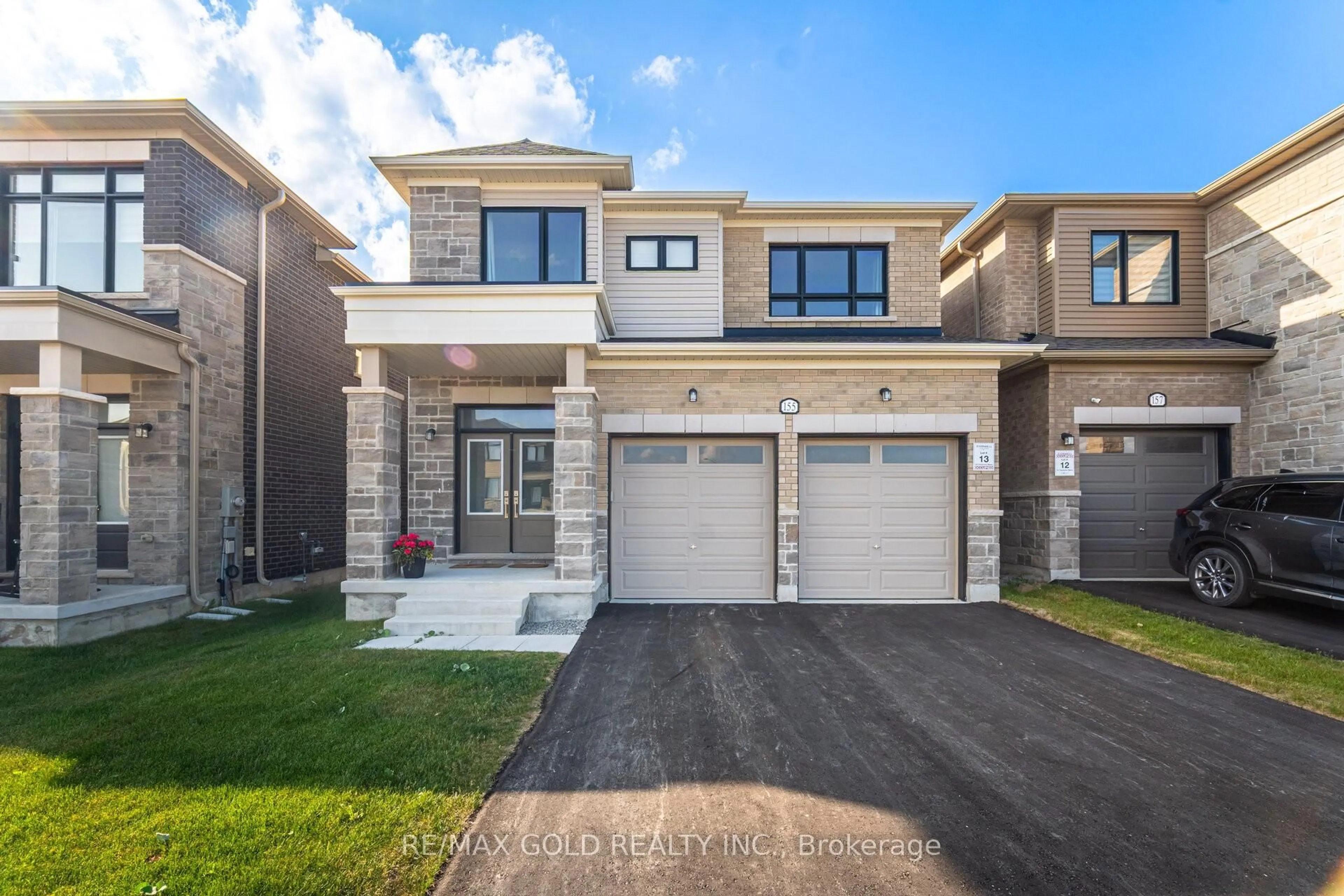 Home with brick exterior material, street for 155 Fenchurch Manr, Barrie Ontario L9J 0W9