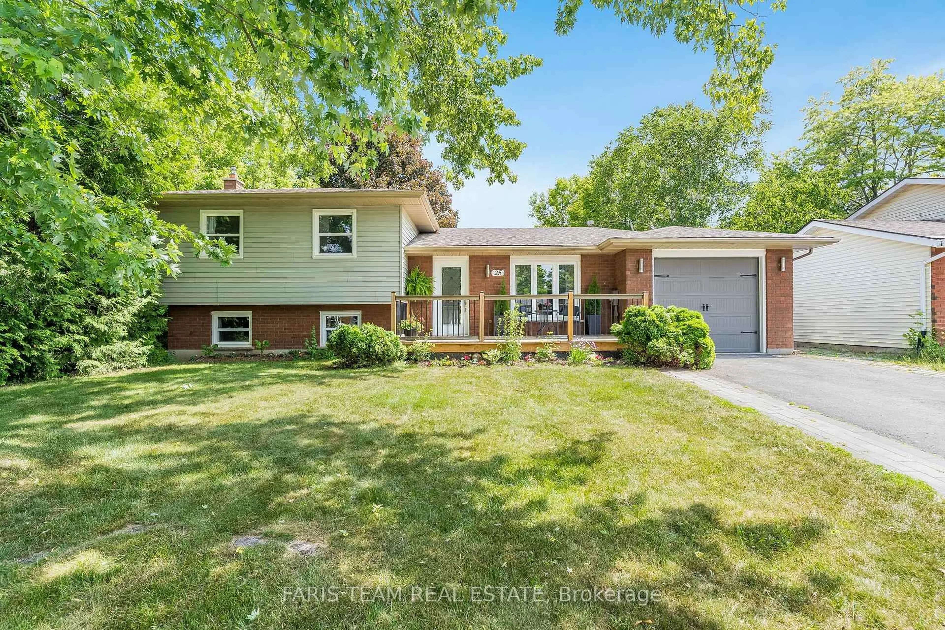 Home with brick exterior material, street for 25 Centennial Ave, Springwater Ontario L0L 1P0