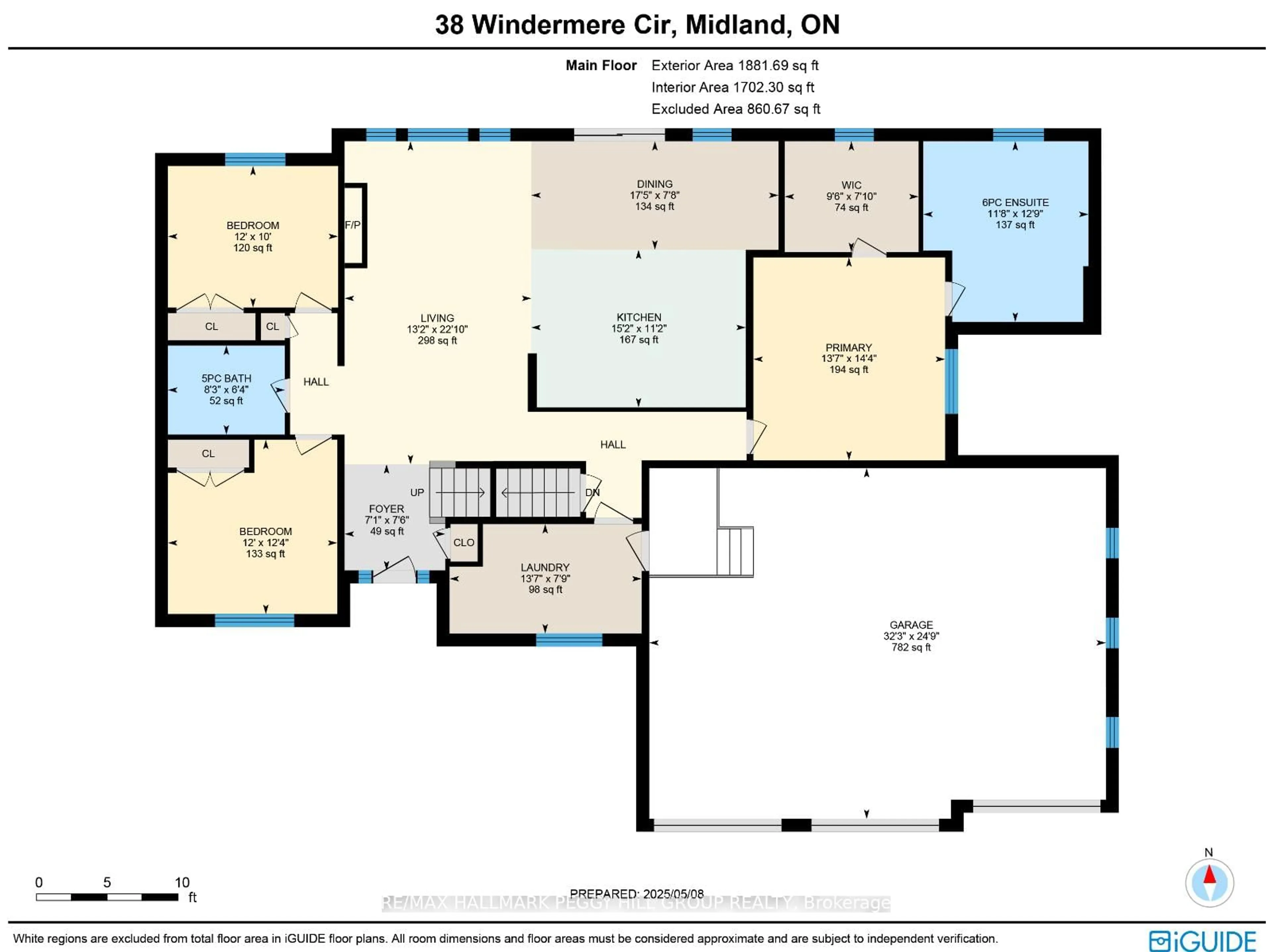 Floor plan for 38 Windermere Circ, Tay Ontario L4R 0C3