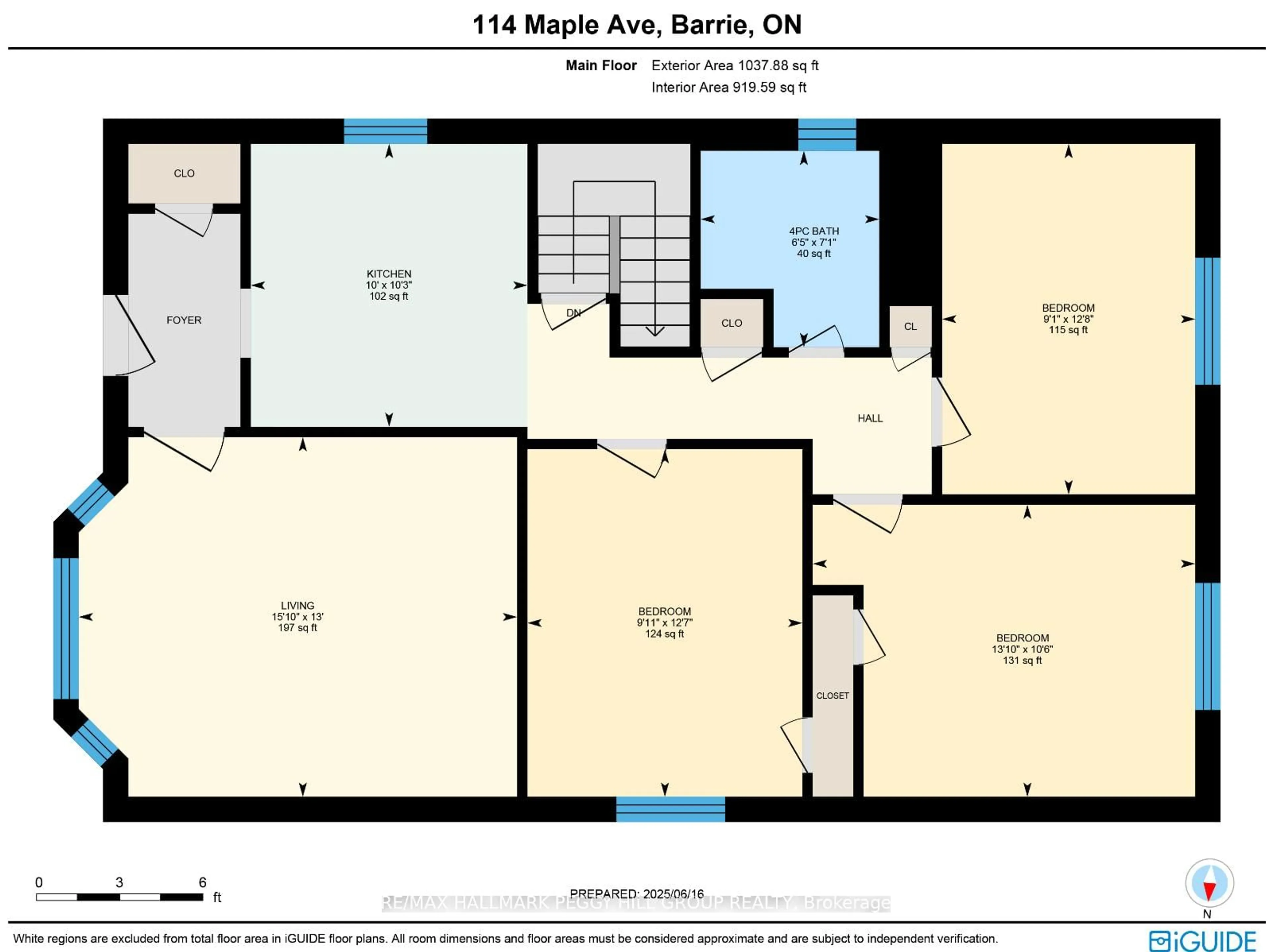 Floor plan for 114 Maple Ave, Barrie Ontario L4N 1S4