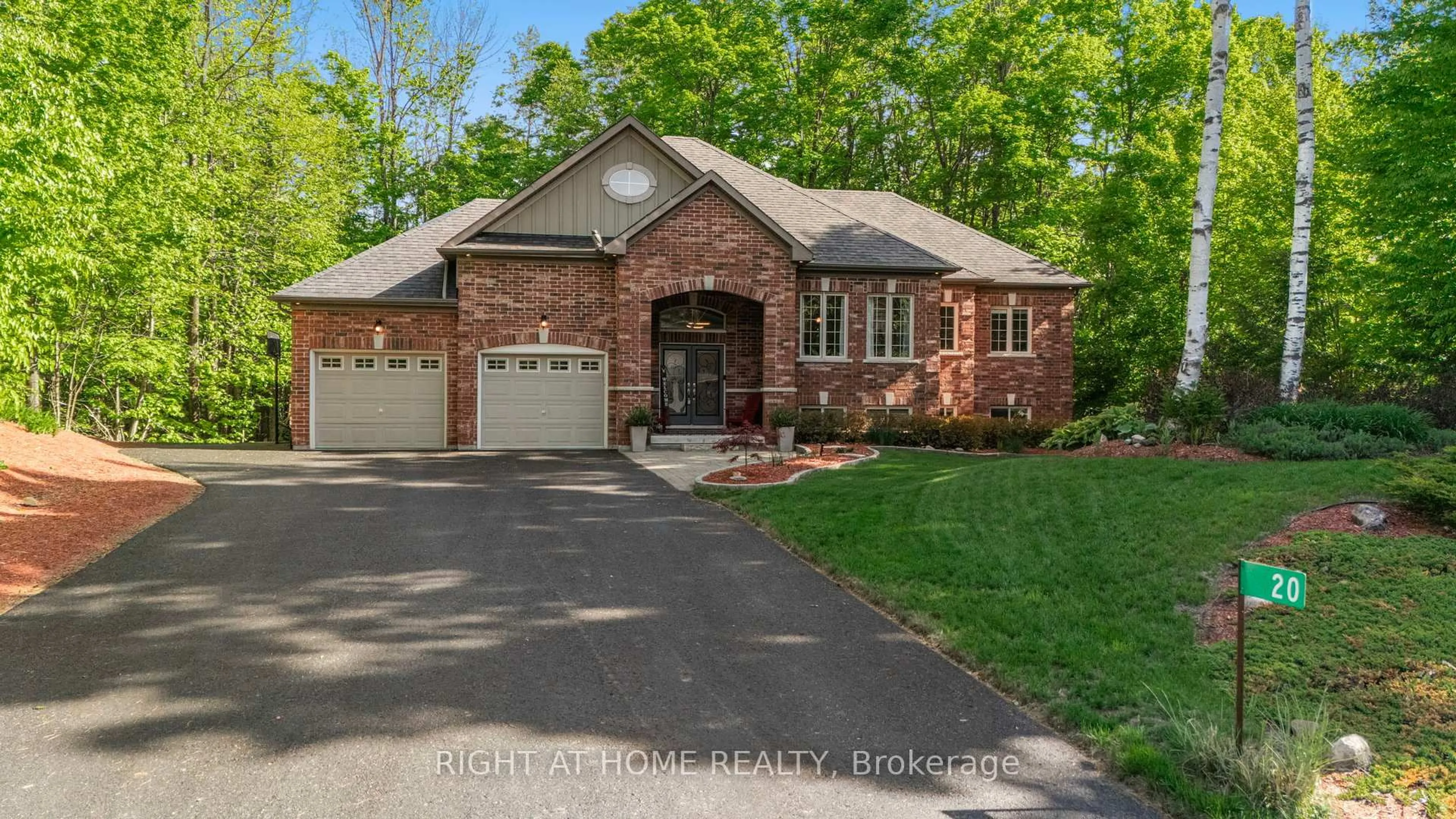 Home with brick exterior material, street for 20 Diamond Valley Dr, Oro-Medonte Ontario L0L 2E0