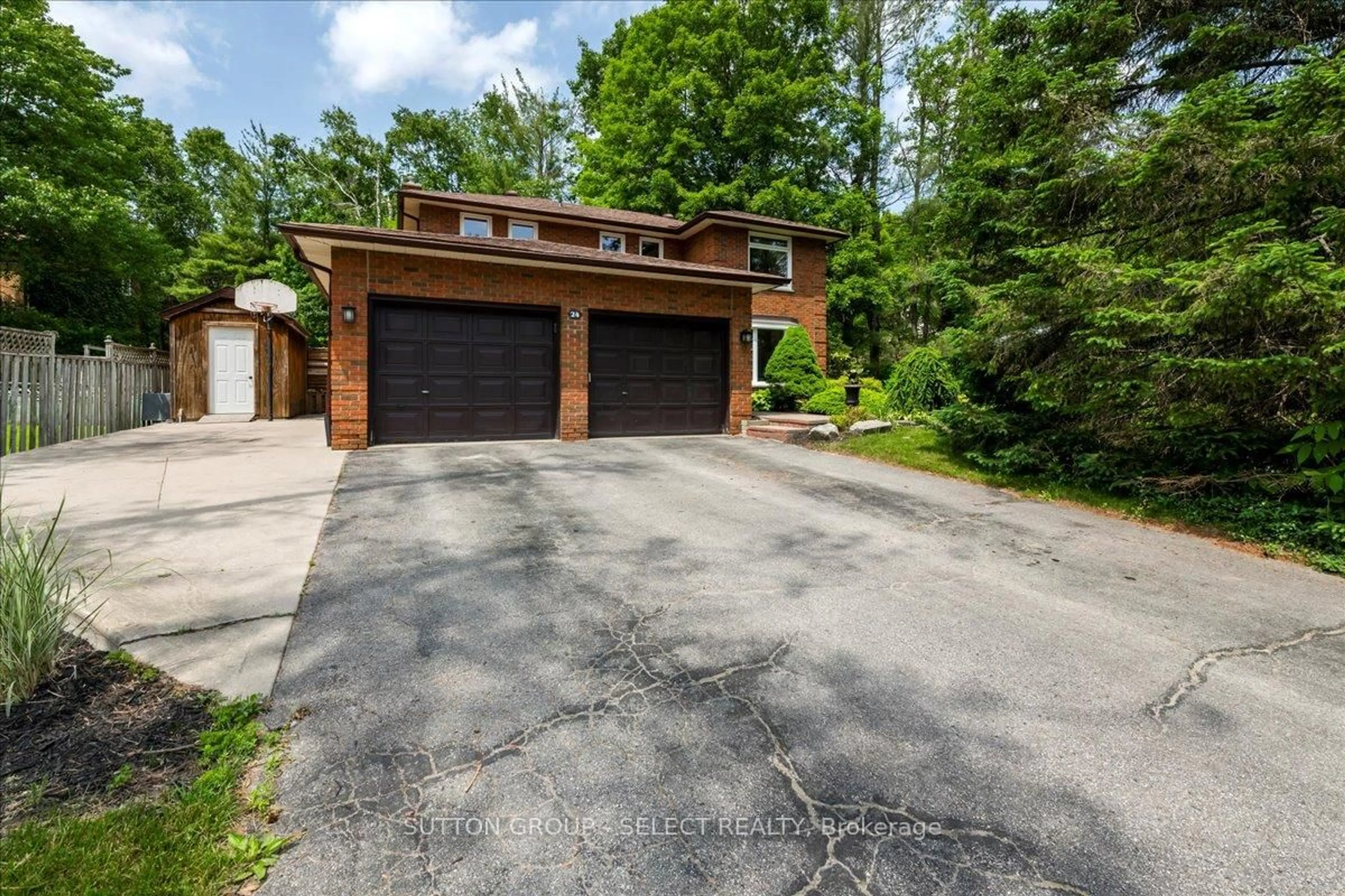 Home with brick exterior material, street for 24 POOLES Rd, Springwater Ontario L9X 0P5