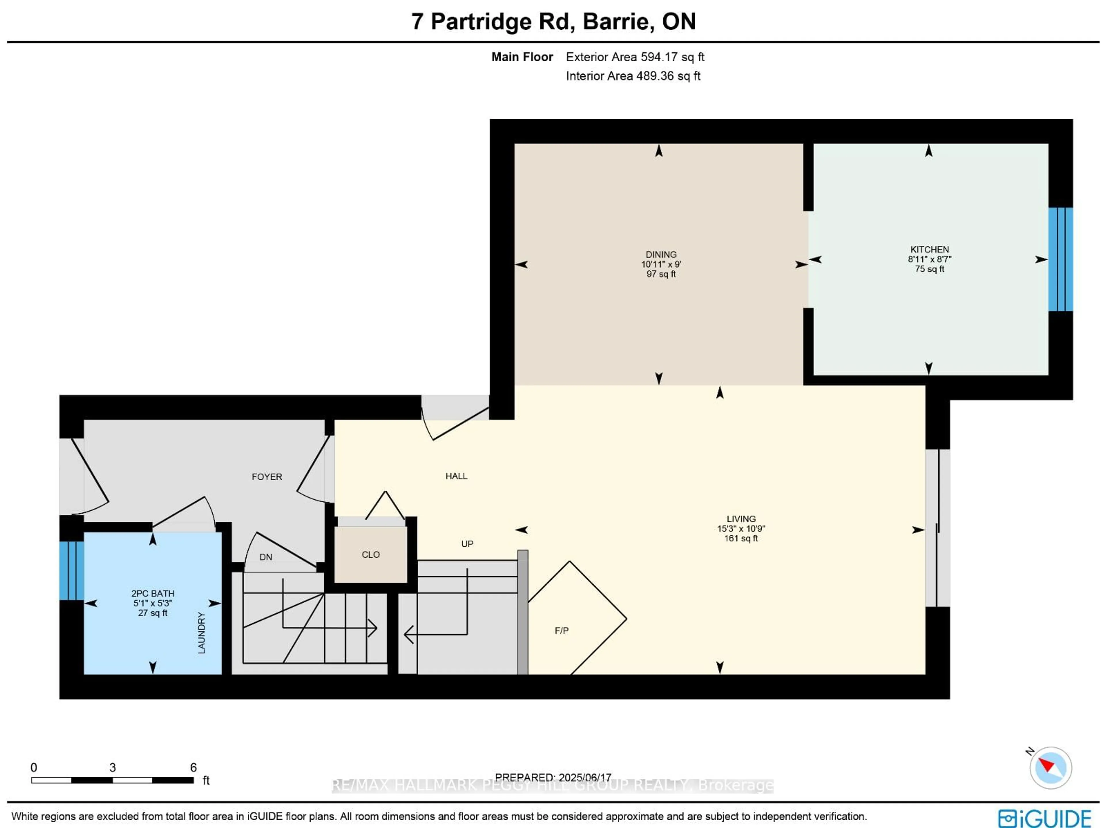 Floor plan for 7 Partridge Rd, Barrie Ontario L4N 6W4