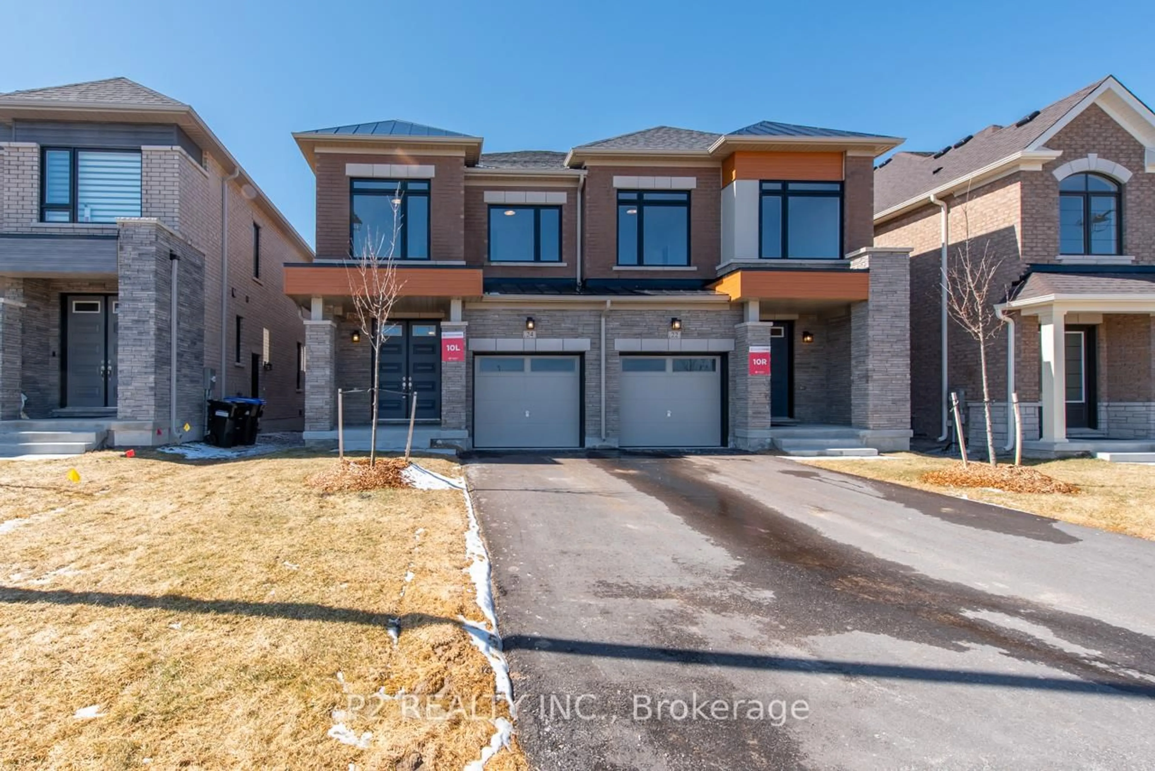 Home with brick exterior material, street for 24 Wild Ginger Lane, Springwater Ontario L9X 2E4