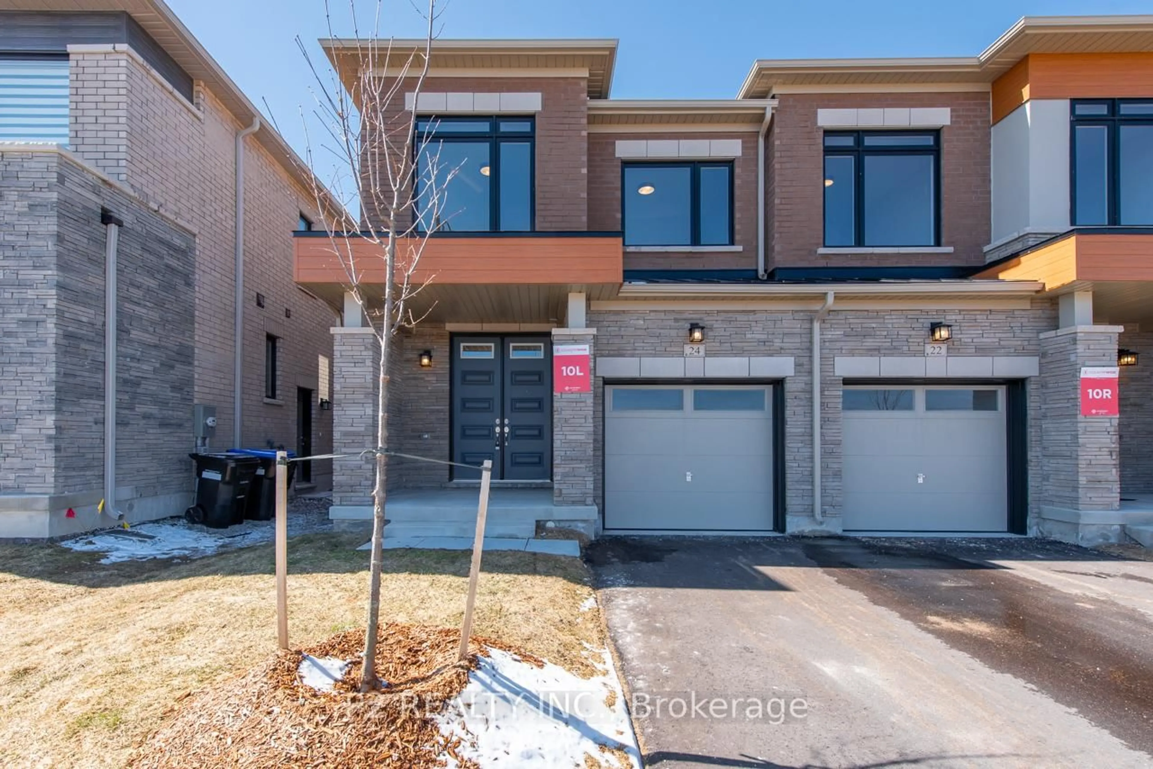 Home with brick exterior material, street for 24 Wild Ginger Lane, Springwater Ontario L9X 2E4