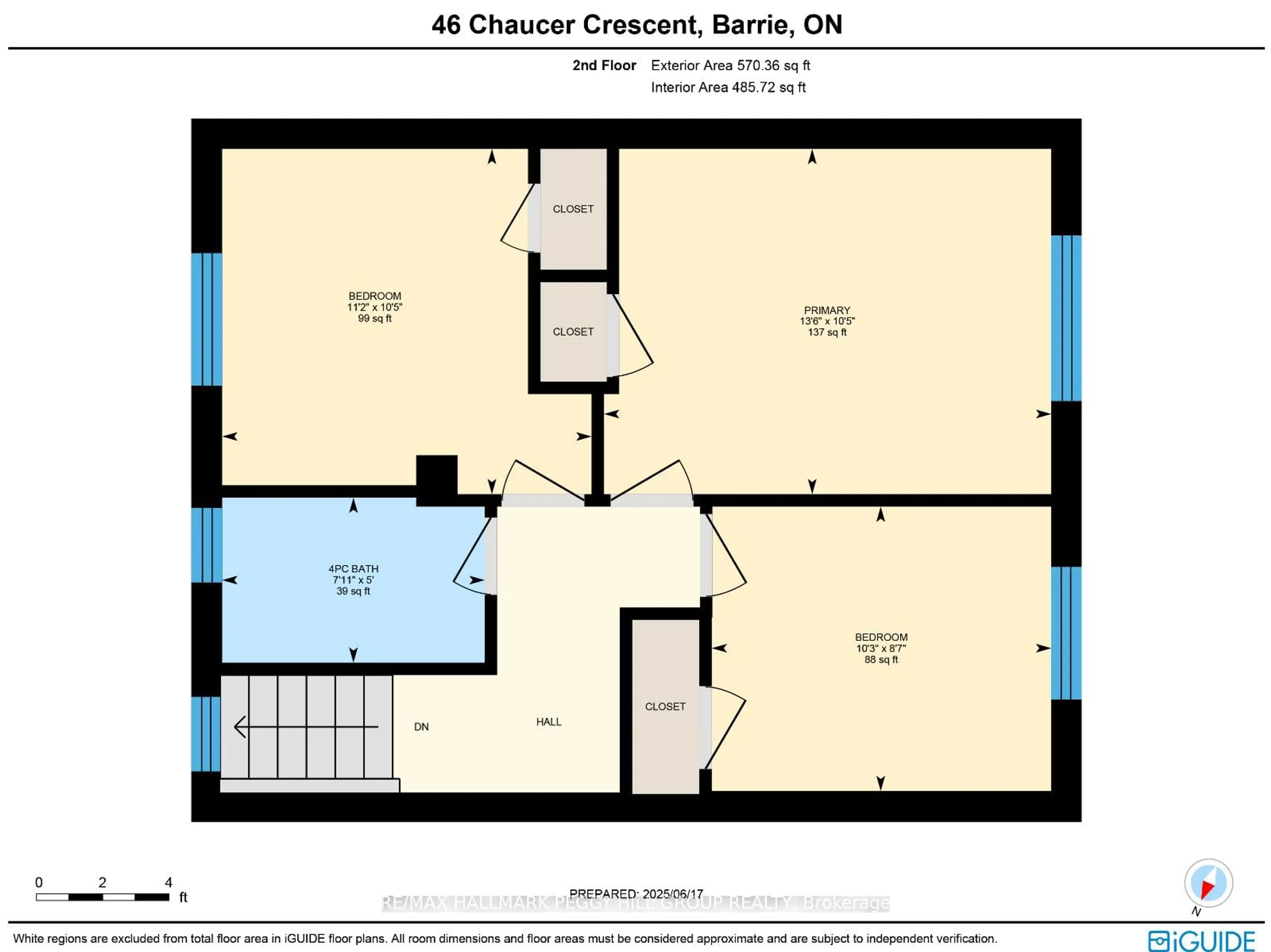 Floor plan for 46 Chaucer Cres, Barrie Ontario L4N 4T7
