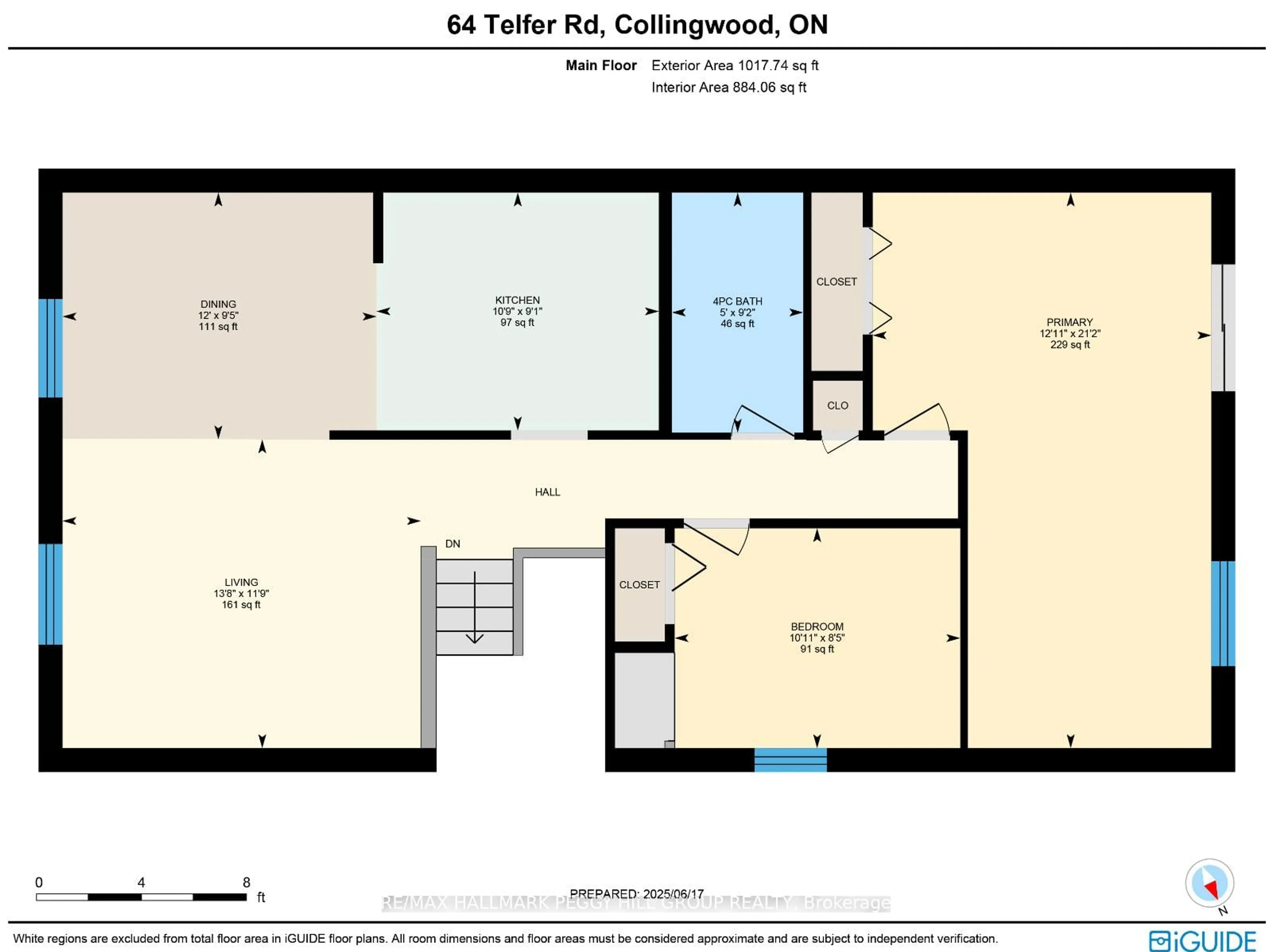 Floor plan for 64 Telfer Rd, Collingwood Ontario L9Y 4S2