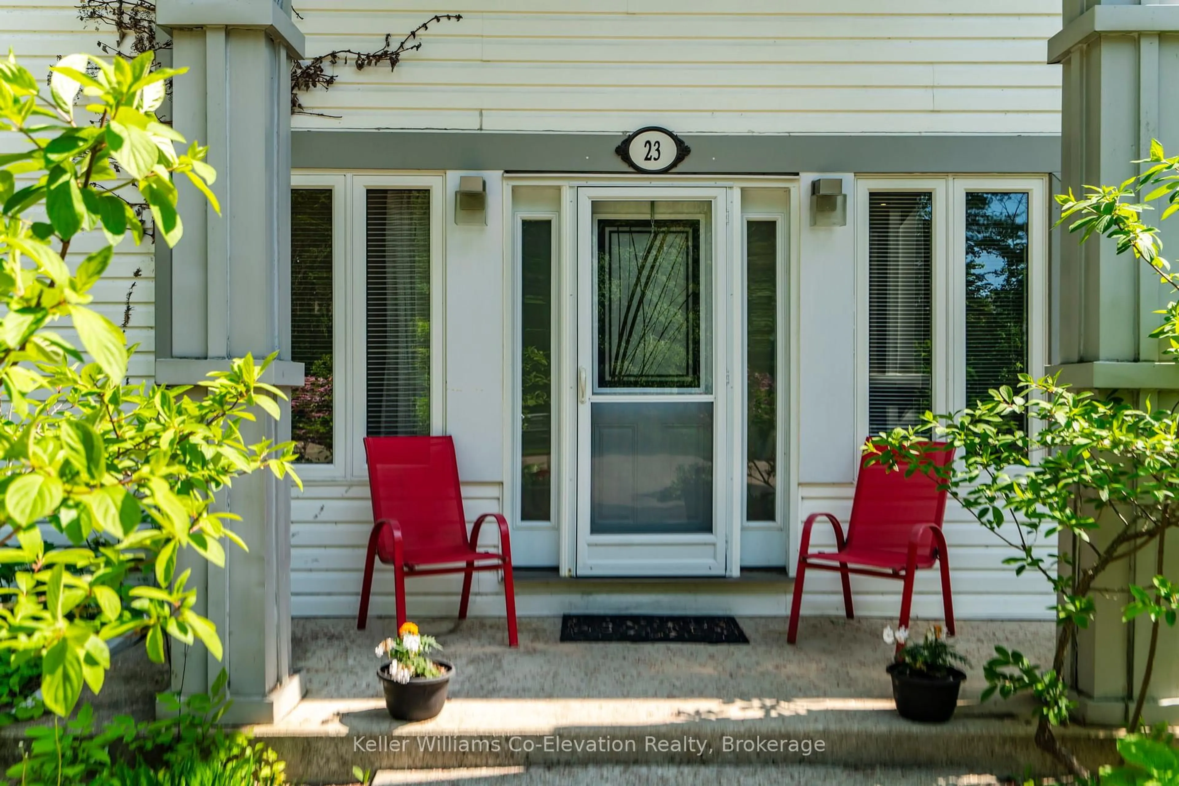 Patio, street for 23 Wasaga Woods Circ #B8, Wasaga Beach Ontario L9Z 2N1