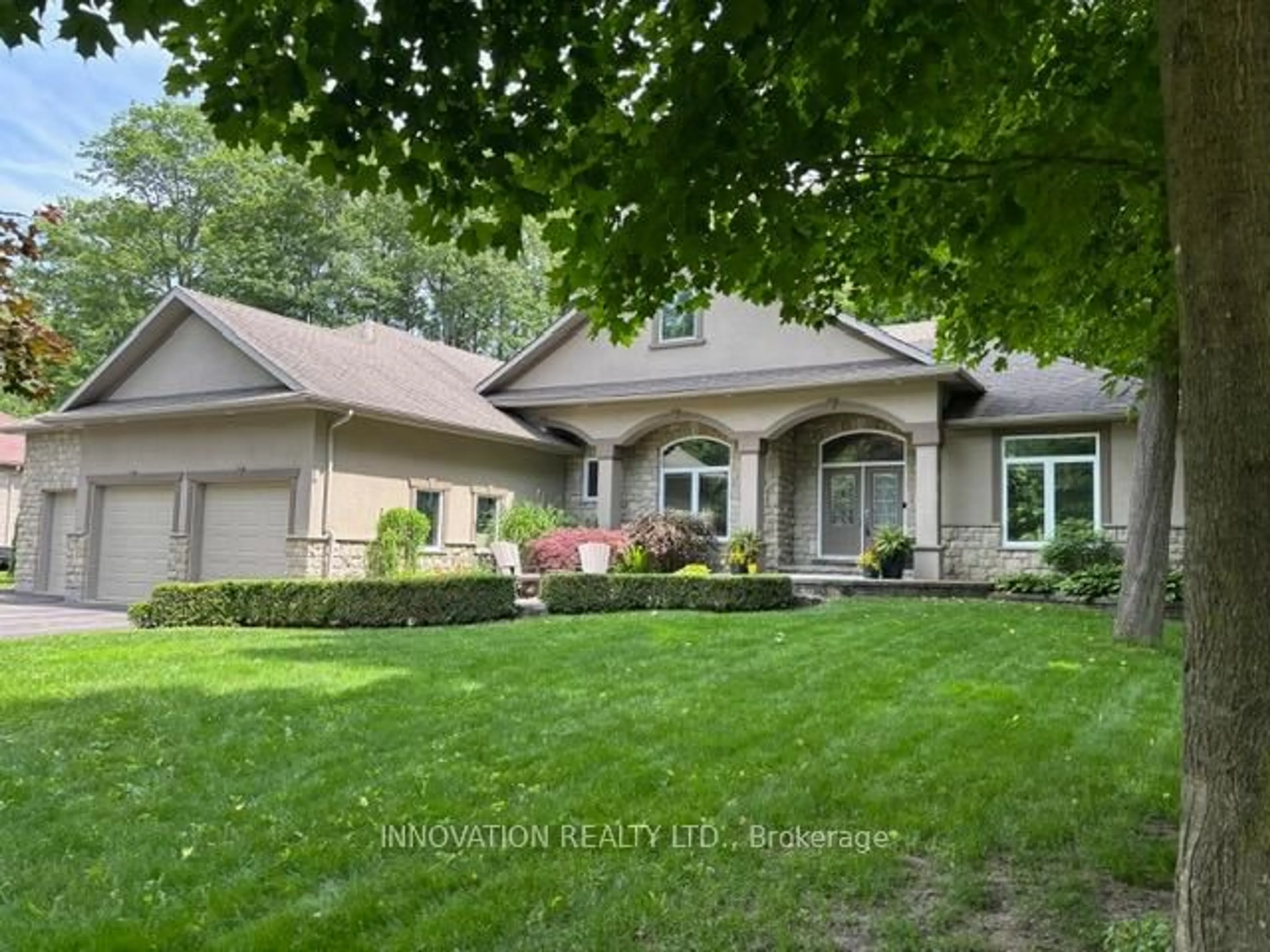 Home with vinyl exterior material, street for 28 LADDIE Lane, Springwater Ontario L9X 0C3