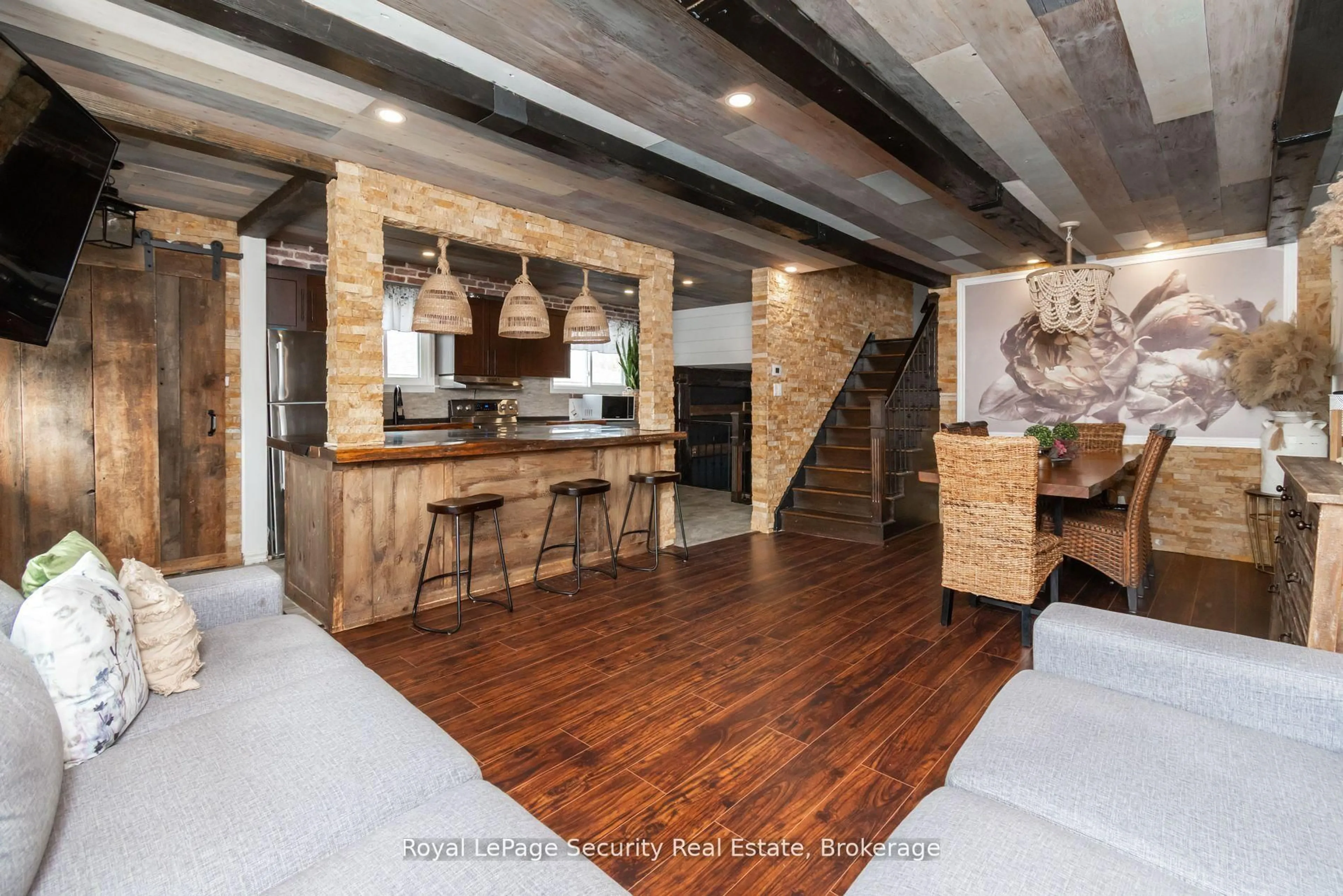Open concept kitchen, unknown for 73 College Cres, Barrie Ontario L4M 2W5