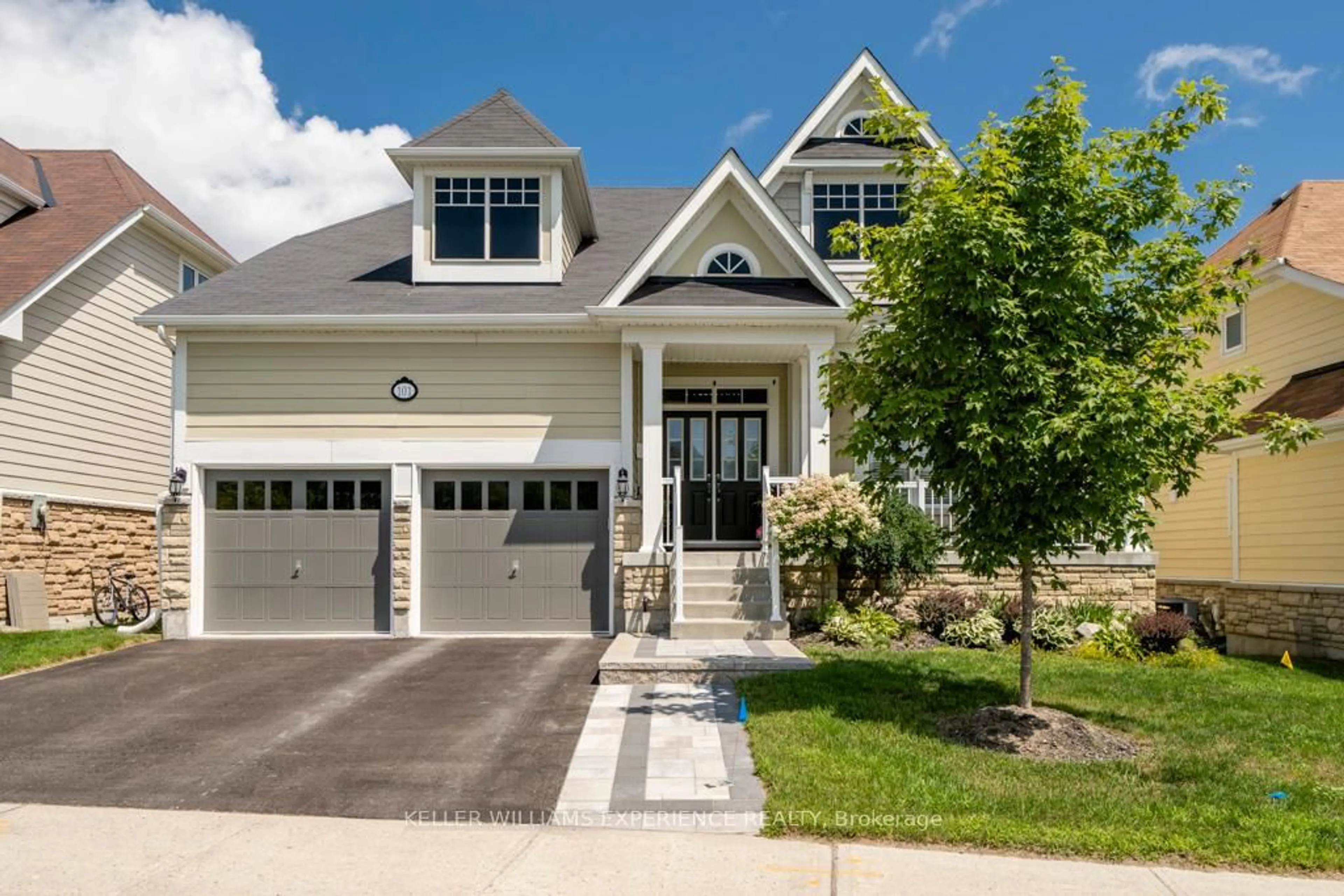 Home with vinyl exterior material, street for 101 Riverwalk Pl, Midland Ontario L4R 0B4