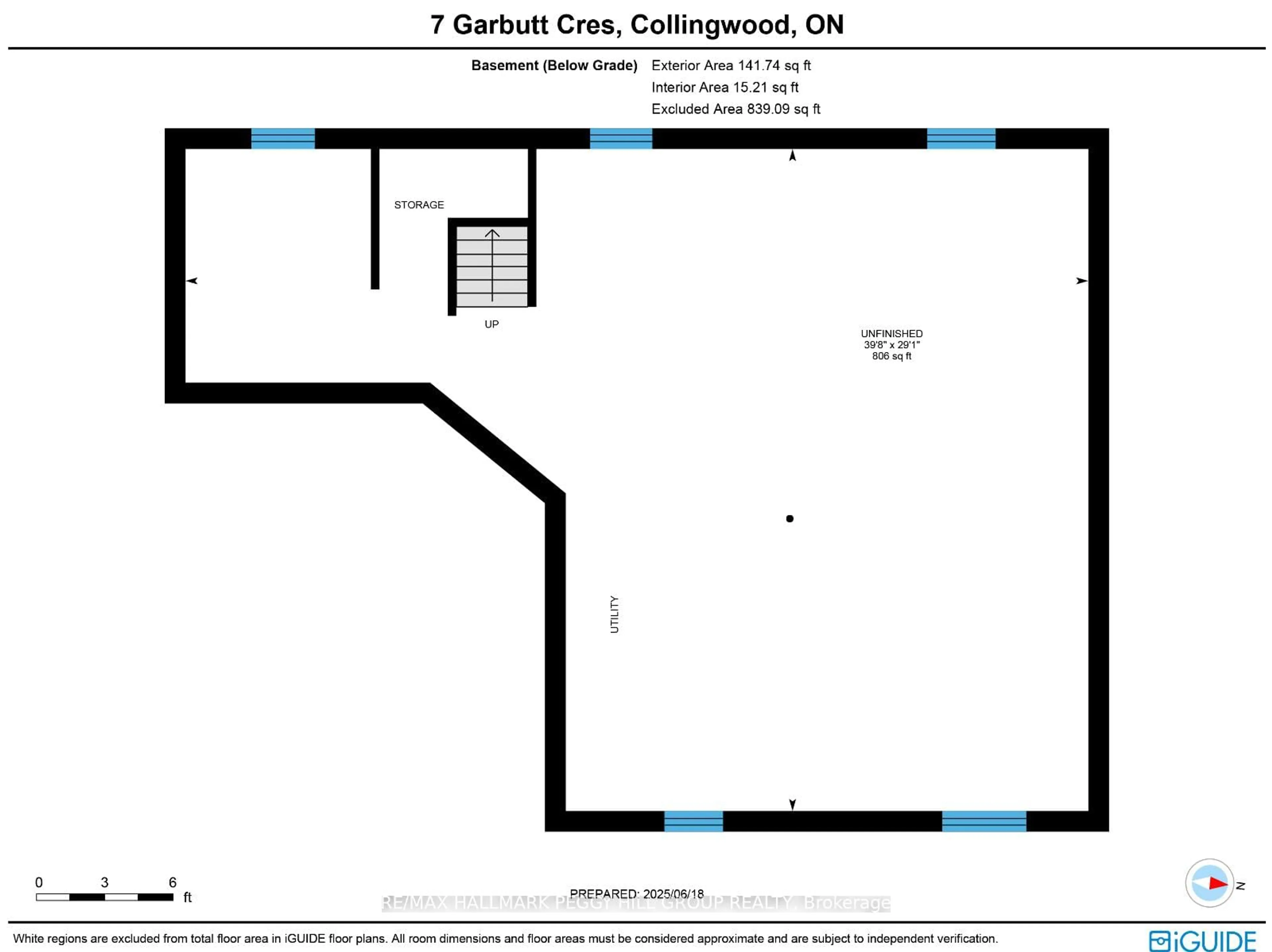 Floor plan for 7 Garbutt Cres, Collingwood Ontario L9Y 0H5