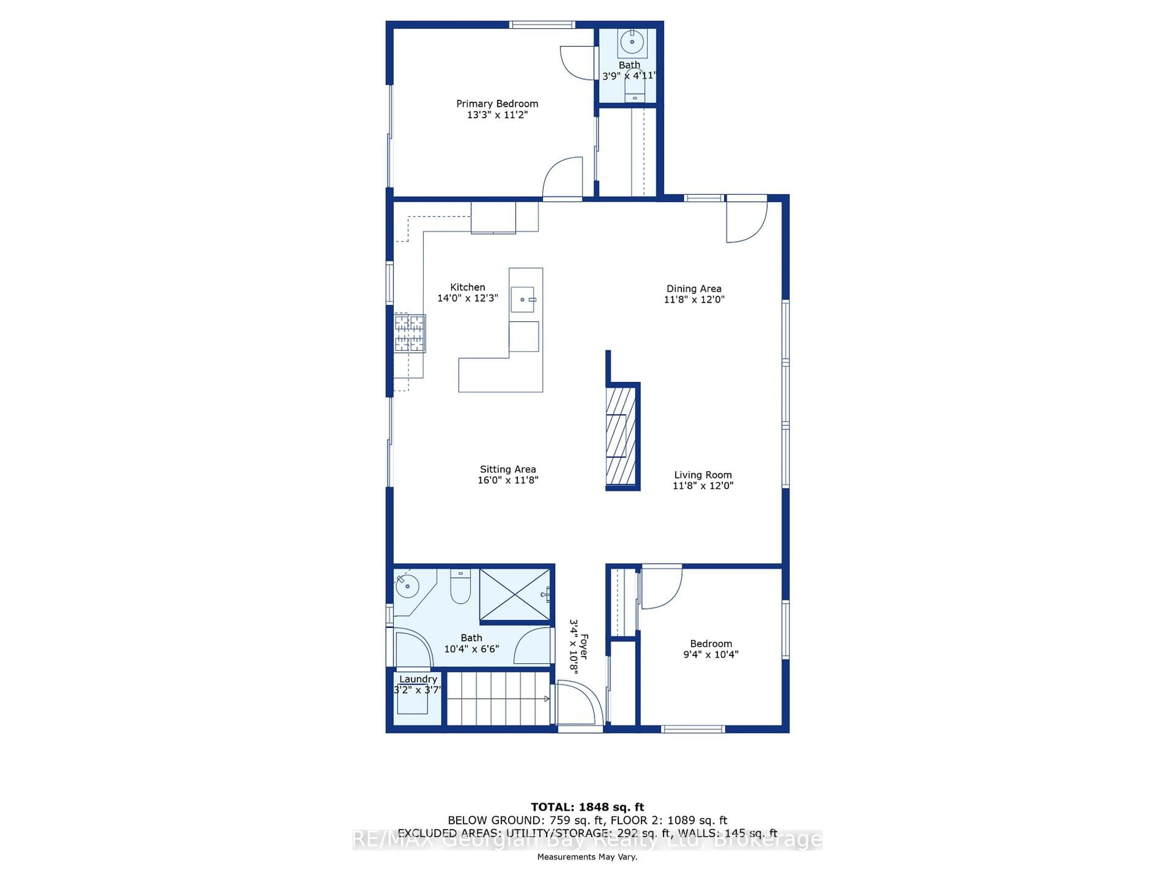 Floor plan for 359 Fifth St, Midland Ontario L4R 3W7
