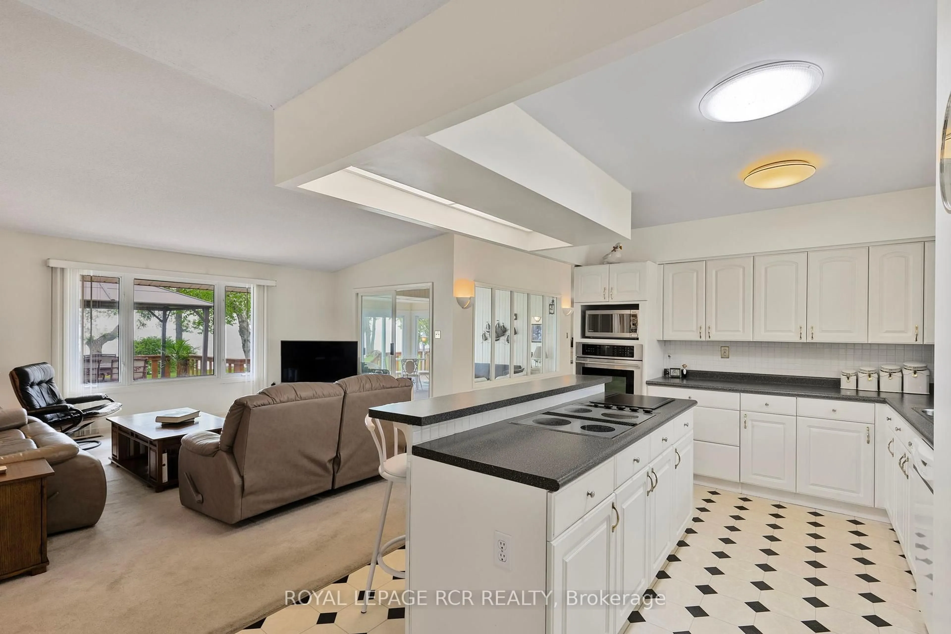 Open concept kitchen, ceramic/tile floor for 5 Park Lane, Ramara Ontario L0K 1B0