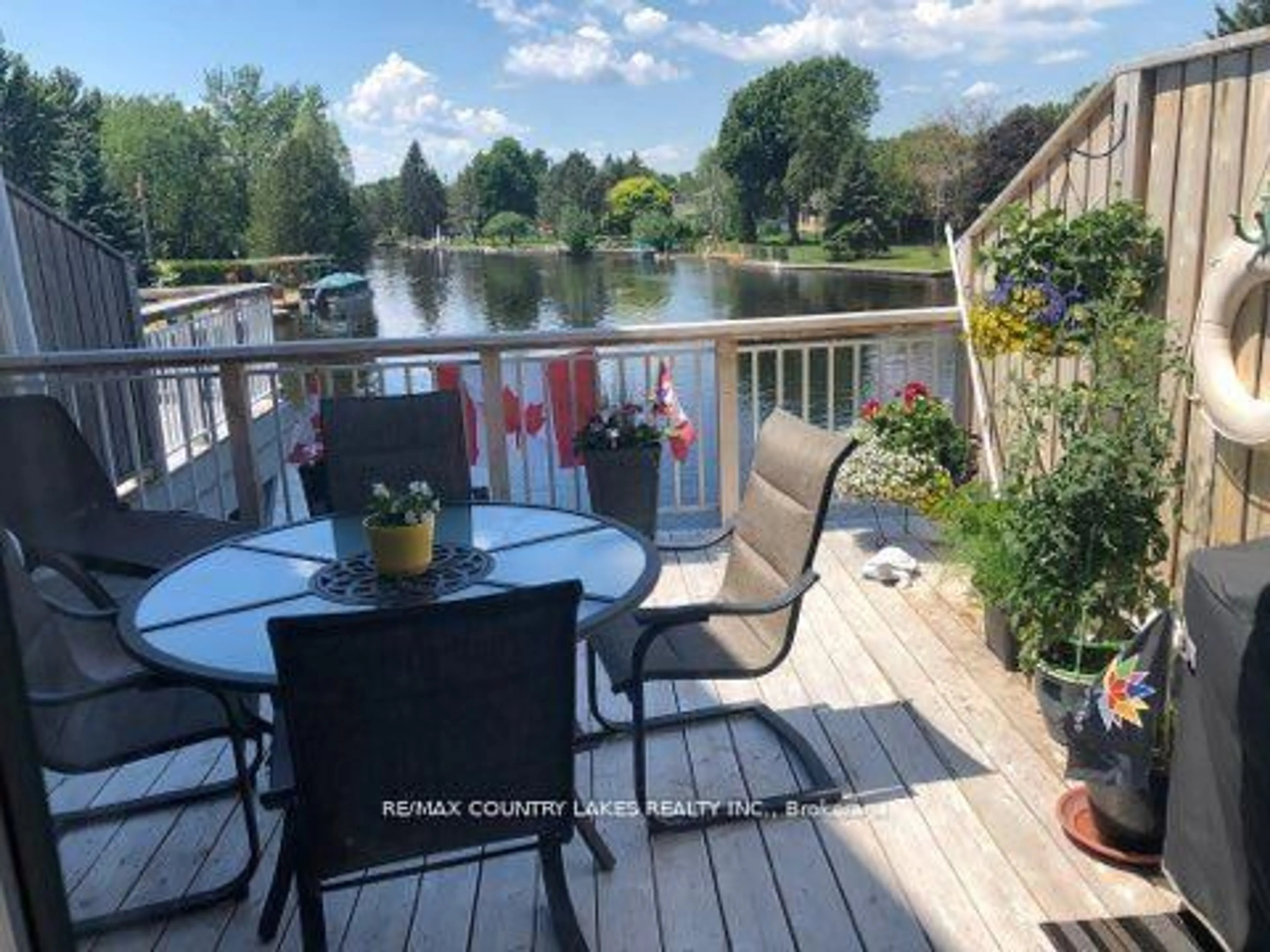 Patio, water/lake/river/ocean view for 24 Laguna Pkwy #15, Ramara Ontario L0K 1B0