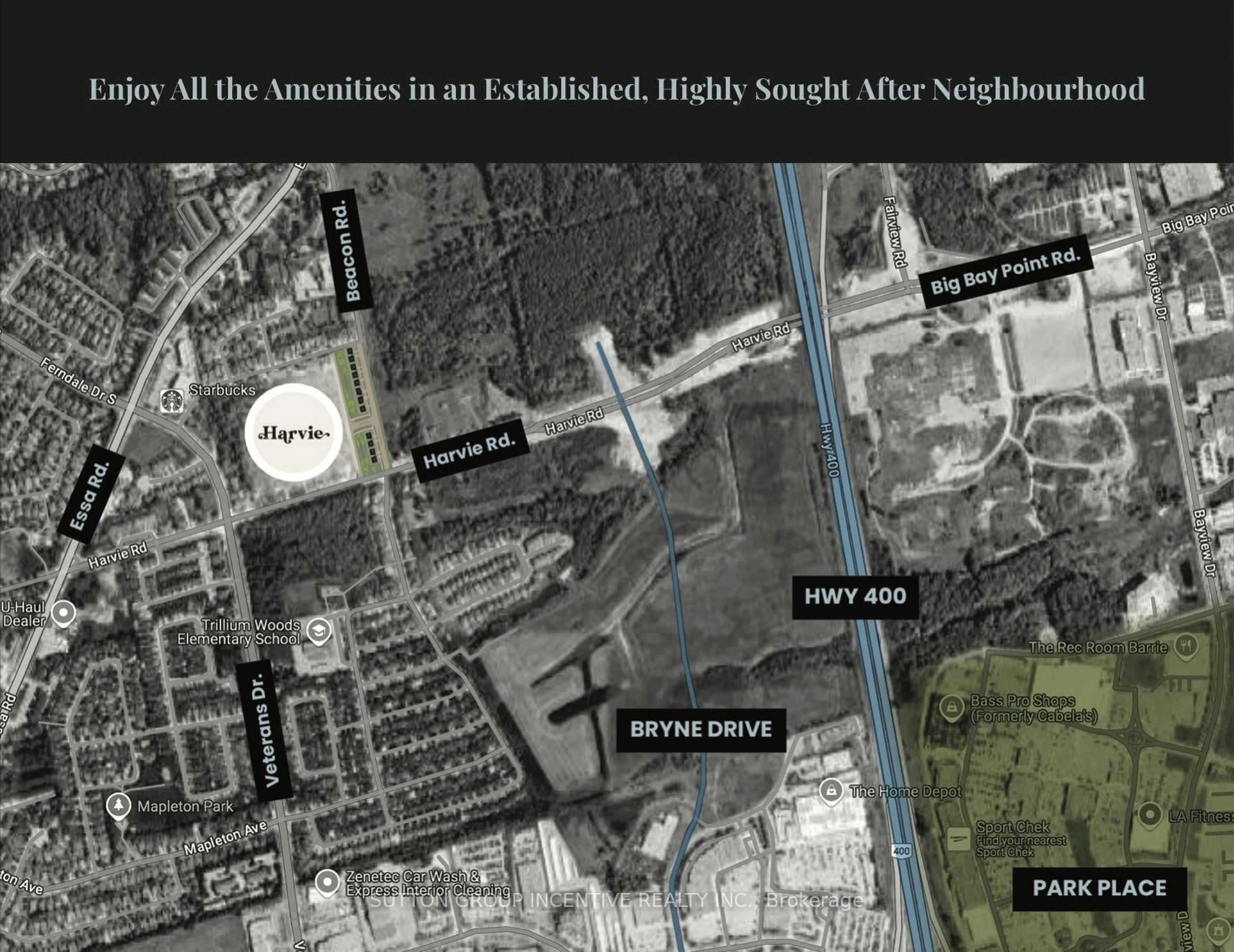 Picture of a map for 74 Beacon Rd, Barrie Ontario L4N 9E3