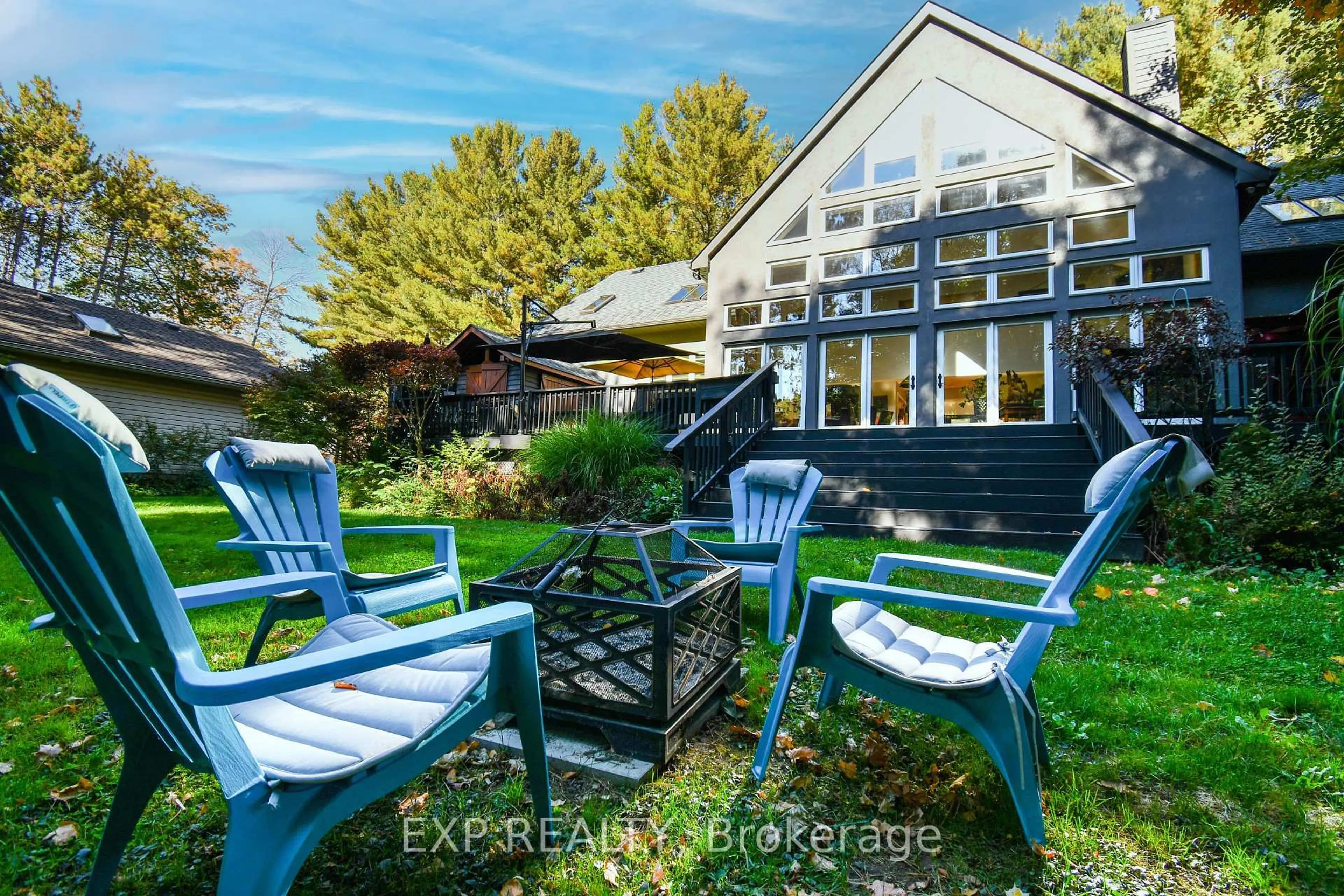 Patio, water/lake/river/ocean view for 17 Highland Dr, Oro-Medonte Ontario L0L 2L0