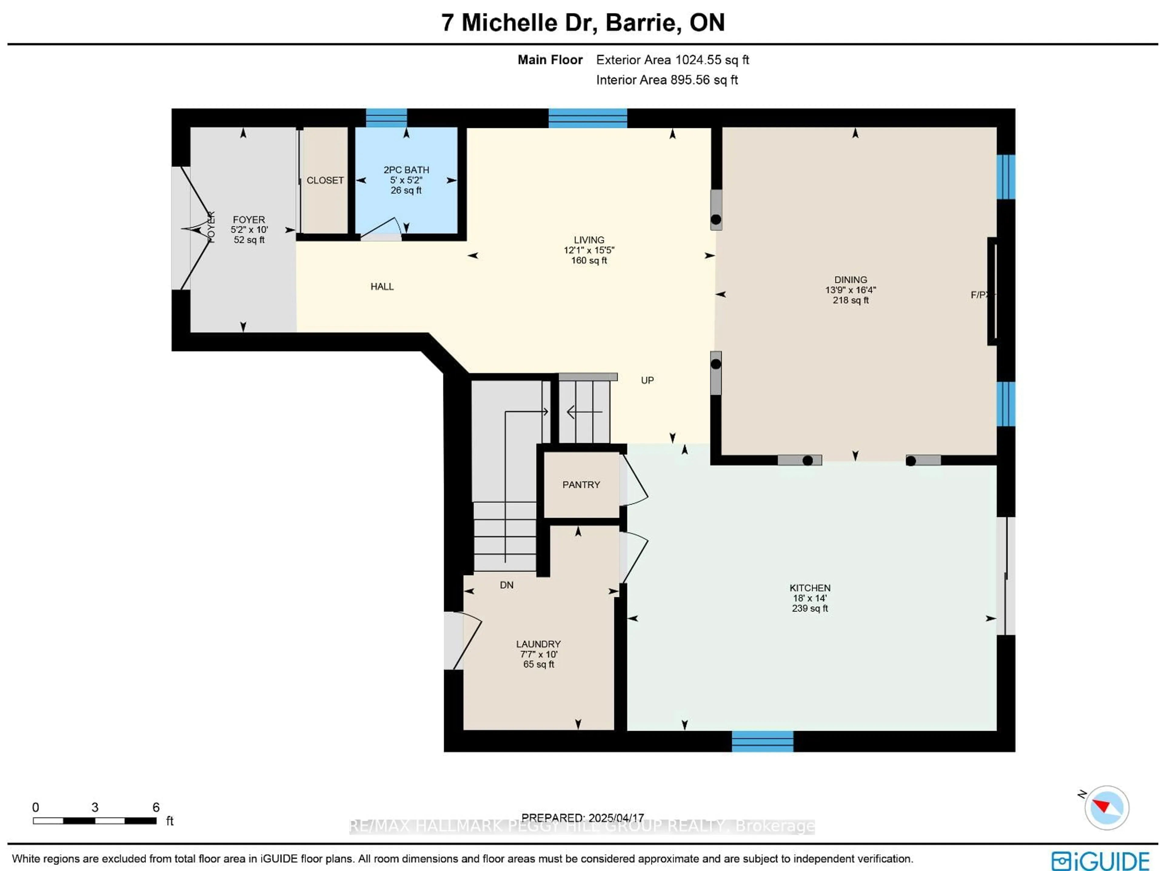 Floor plan for 7 Michelle Dr, Barrie Ontario L4N 5Y1