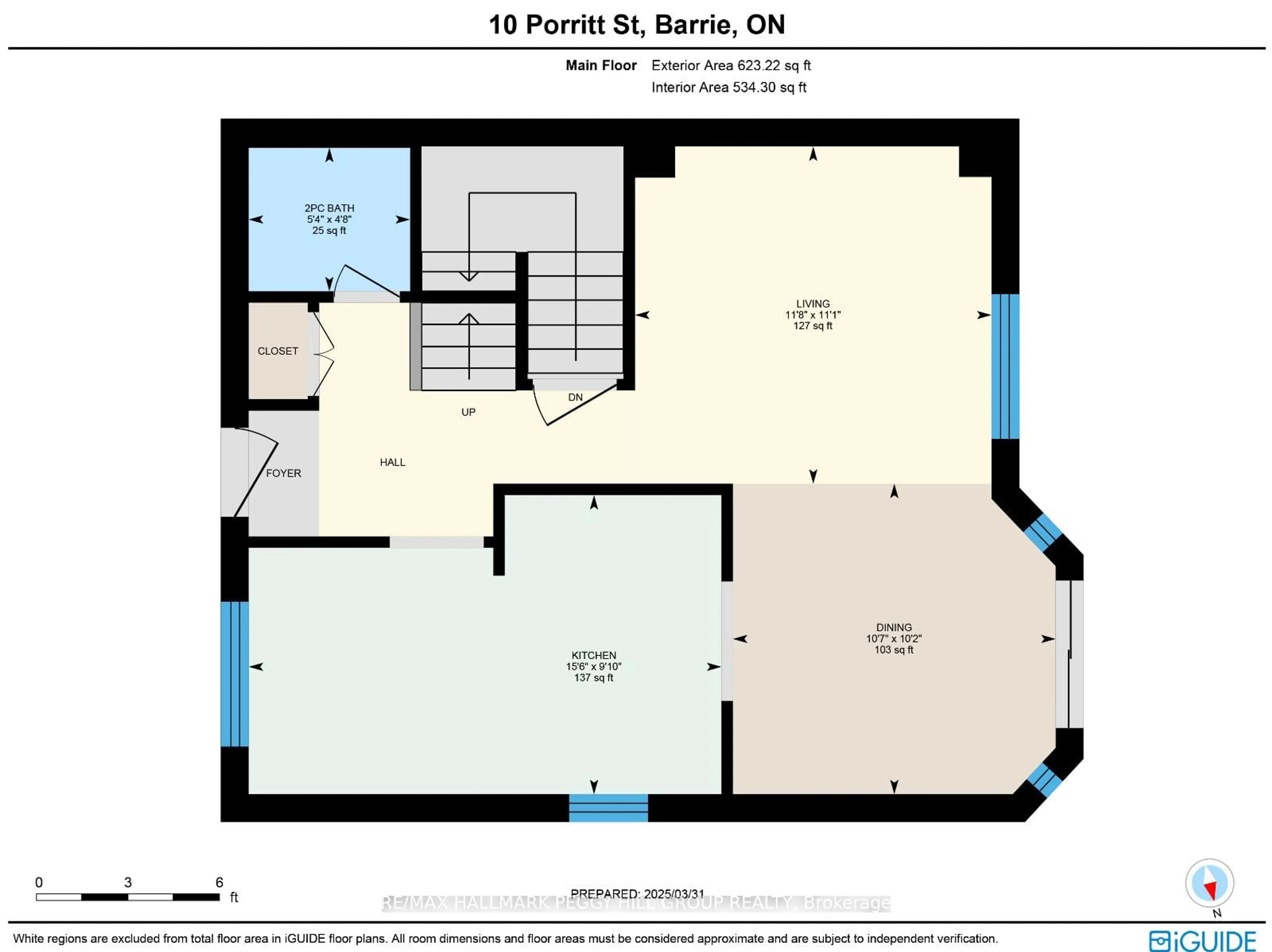 Floor plan for 10 Porritt St, Barrie Ontario L4N 6Y5