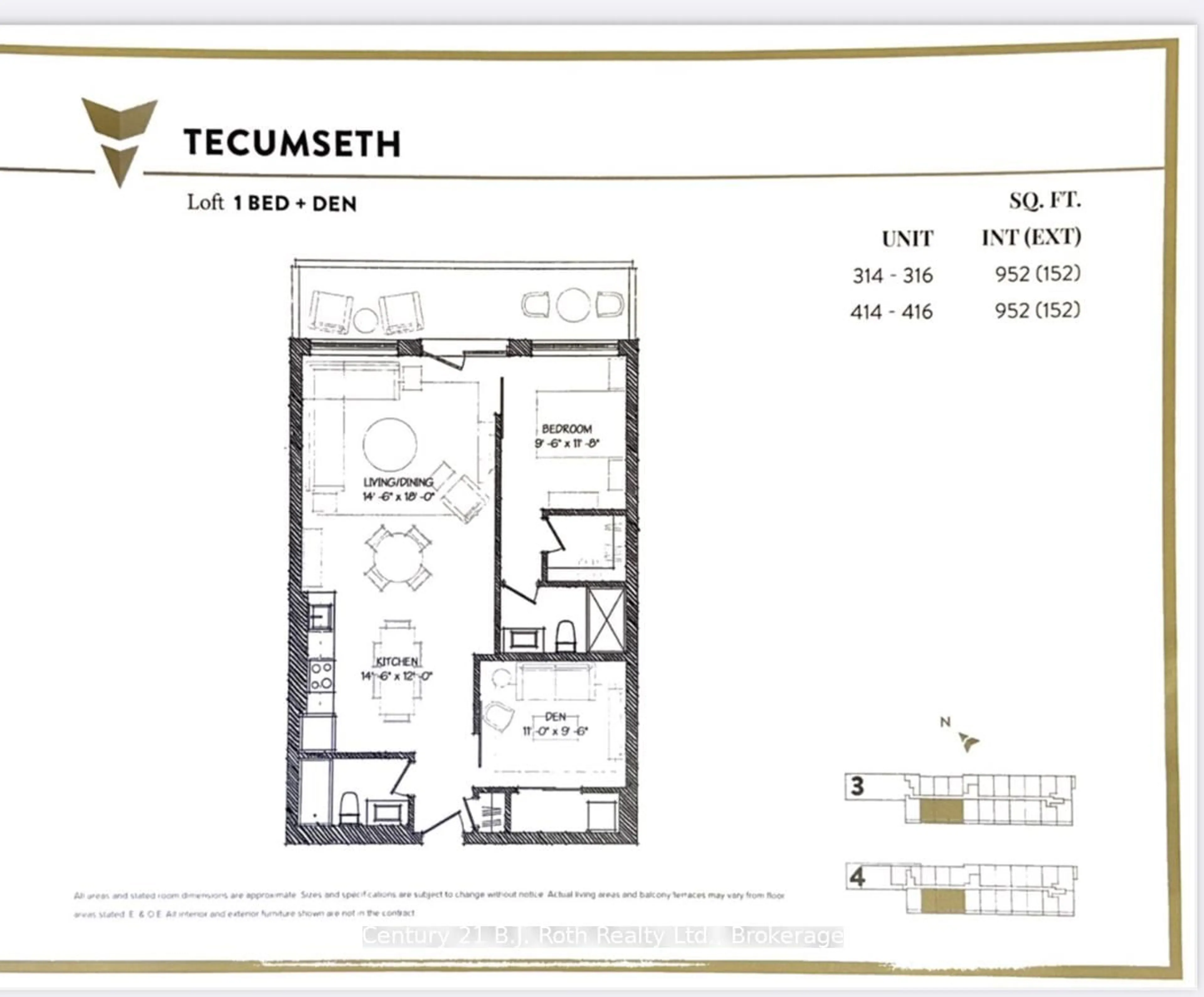 Floor plan for 21 Matchedash St #314, Orillia Ontario L3V 4W4