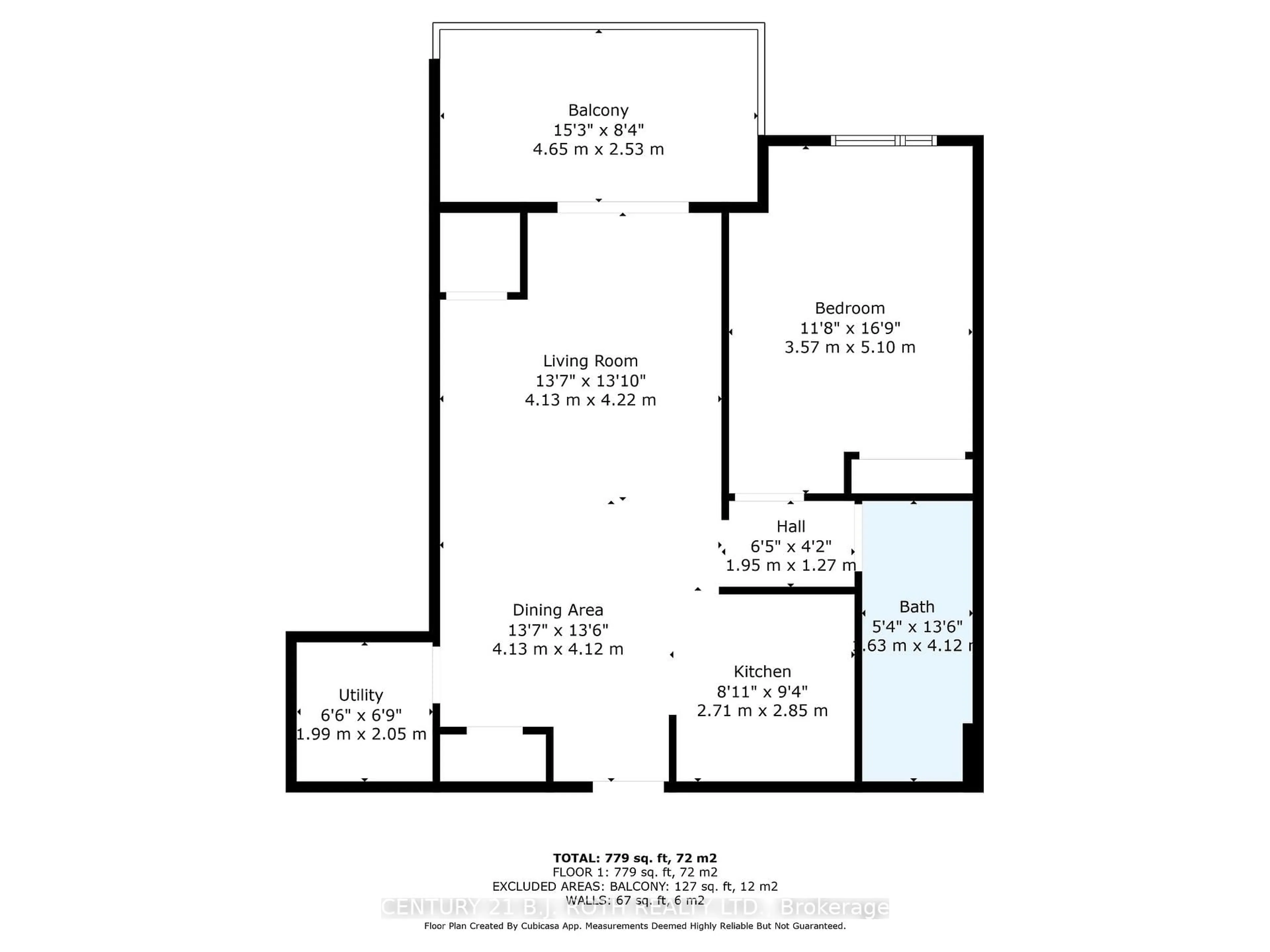 Floor plan for 306 Essa Rd #107, Barrie Ontario L9J 0H5