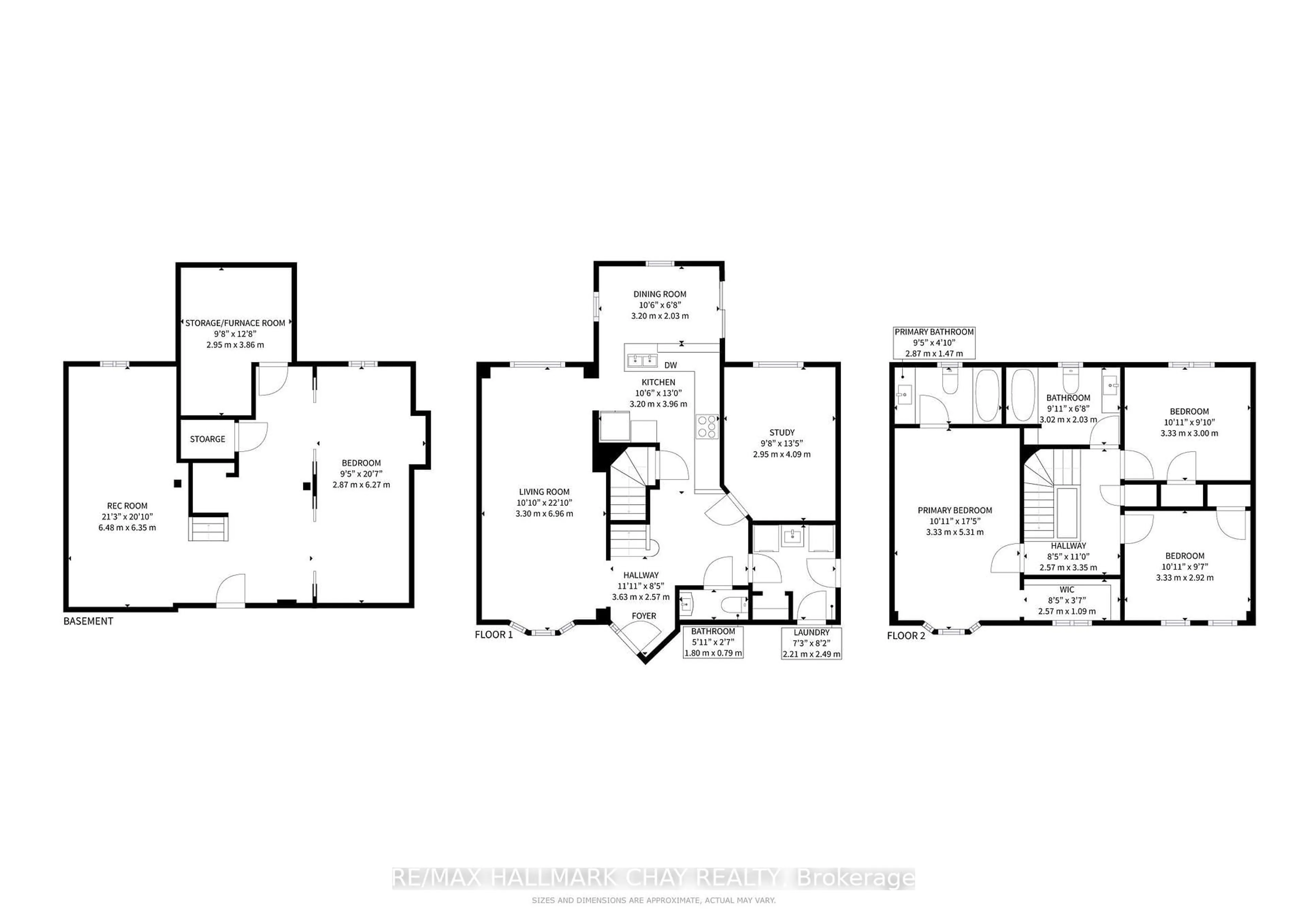 Floor plan for 40 Shakespeare Cres, Barrie Ontario L4N 6C1