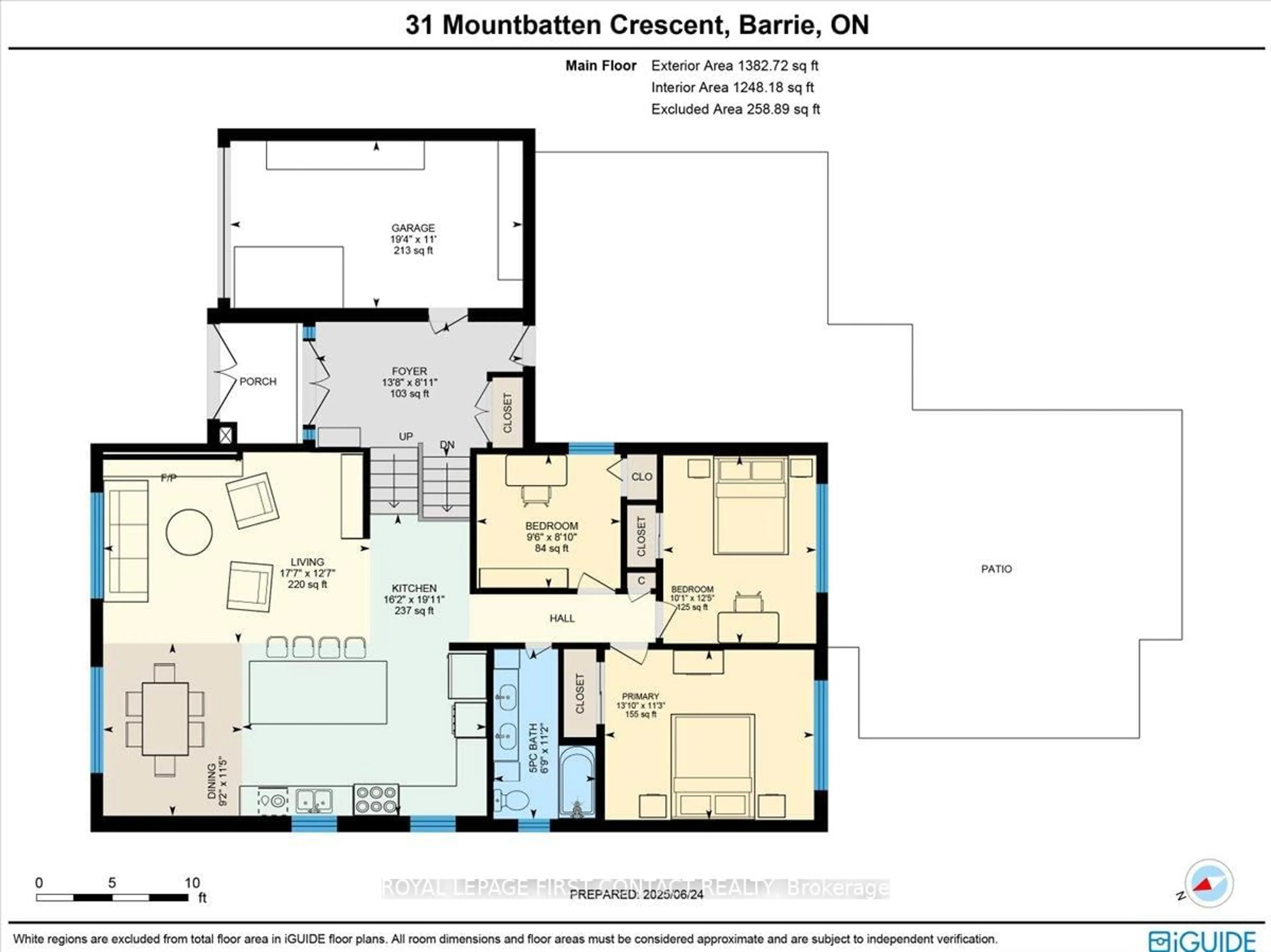Floor plan for 31 Mountbatten Cres, Barrie Ontario L4M 1T6