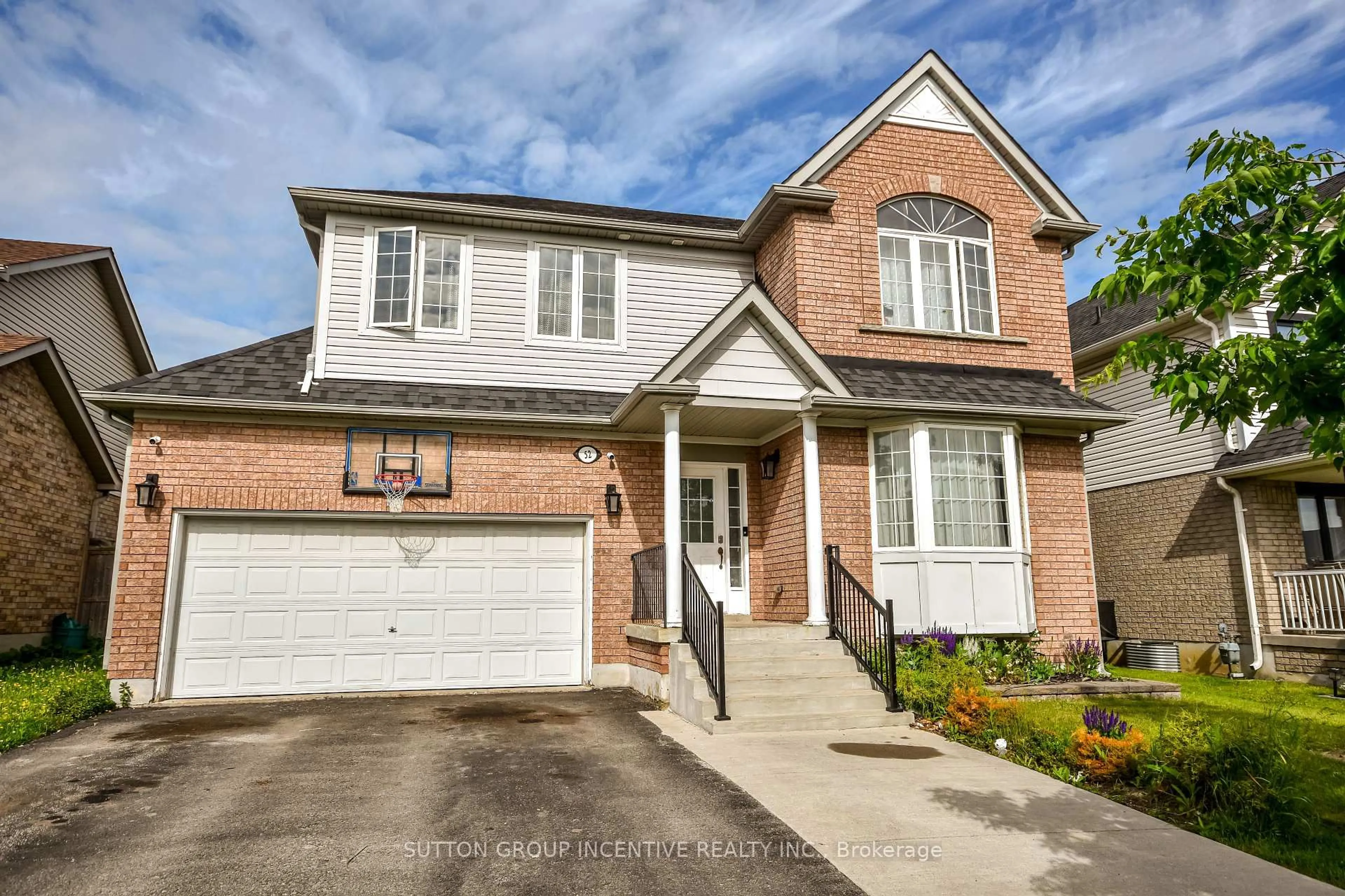 Home with brick exterior material, street for 52 Elmbrook Dr, Barrie Ontario L4N 0Z1