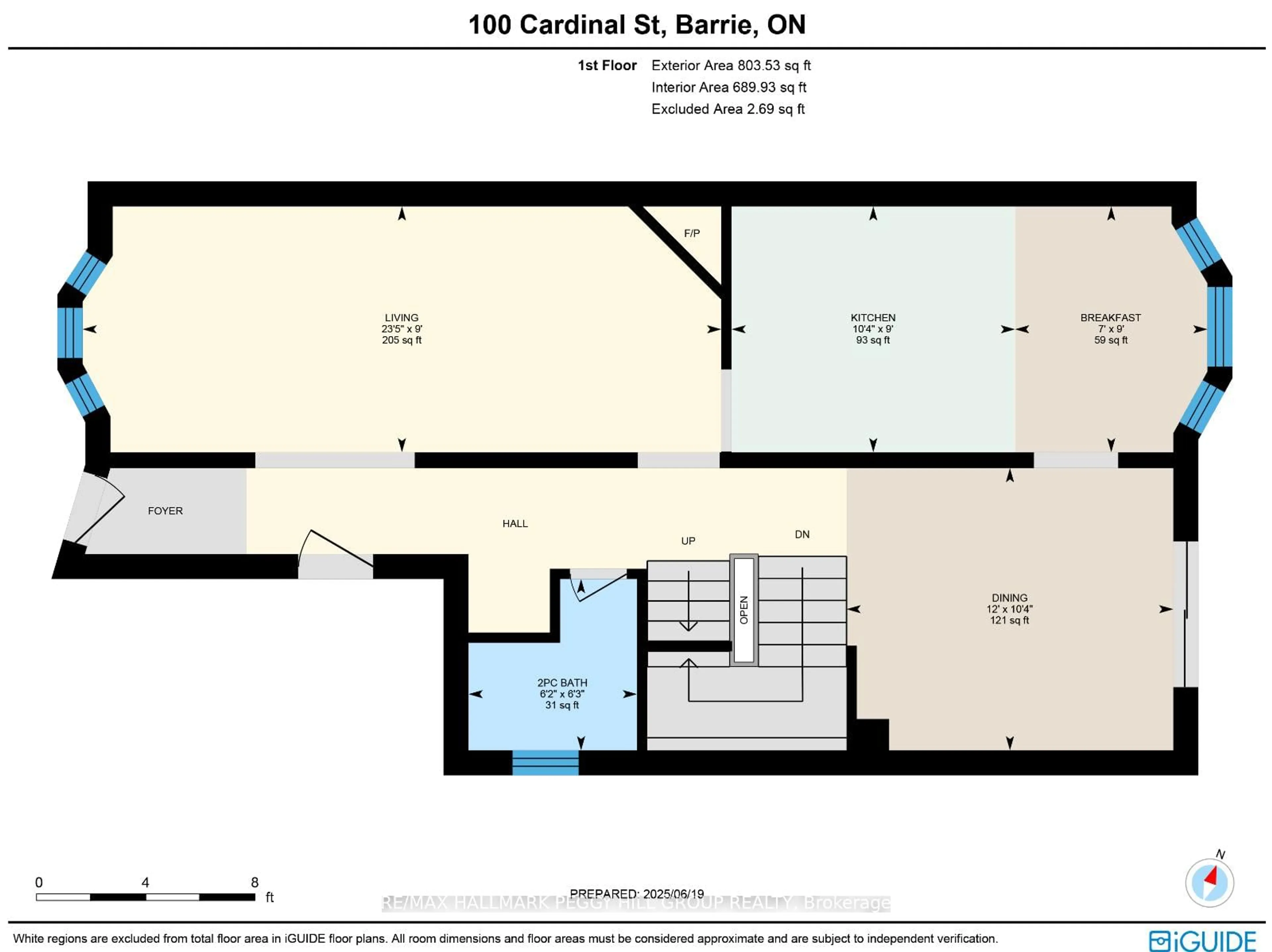 Floor plan for 100 Cardinal St, Barrie Ontario L4M 6G1