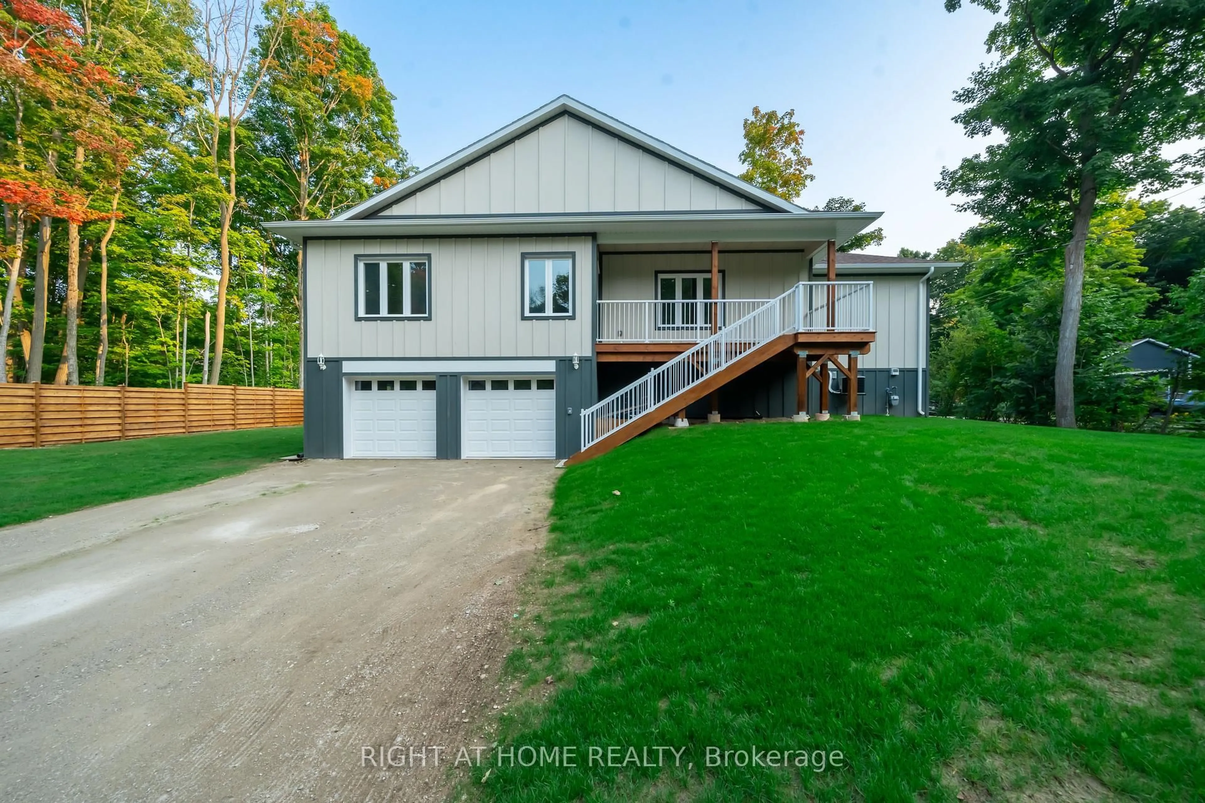 A pic from outside/outdoor area/front of a property/back of a property/a pic from drone, water/lake/river/ocean view for 50 Breithaupt Cres, Tiny Ontario L9M 0B2