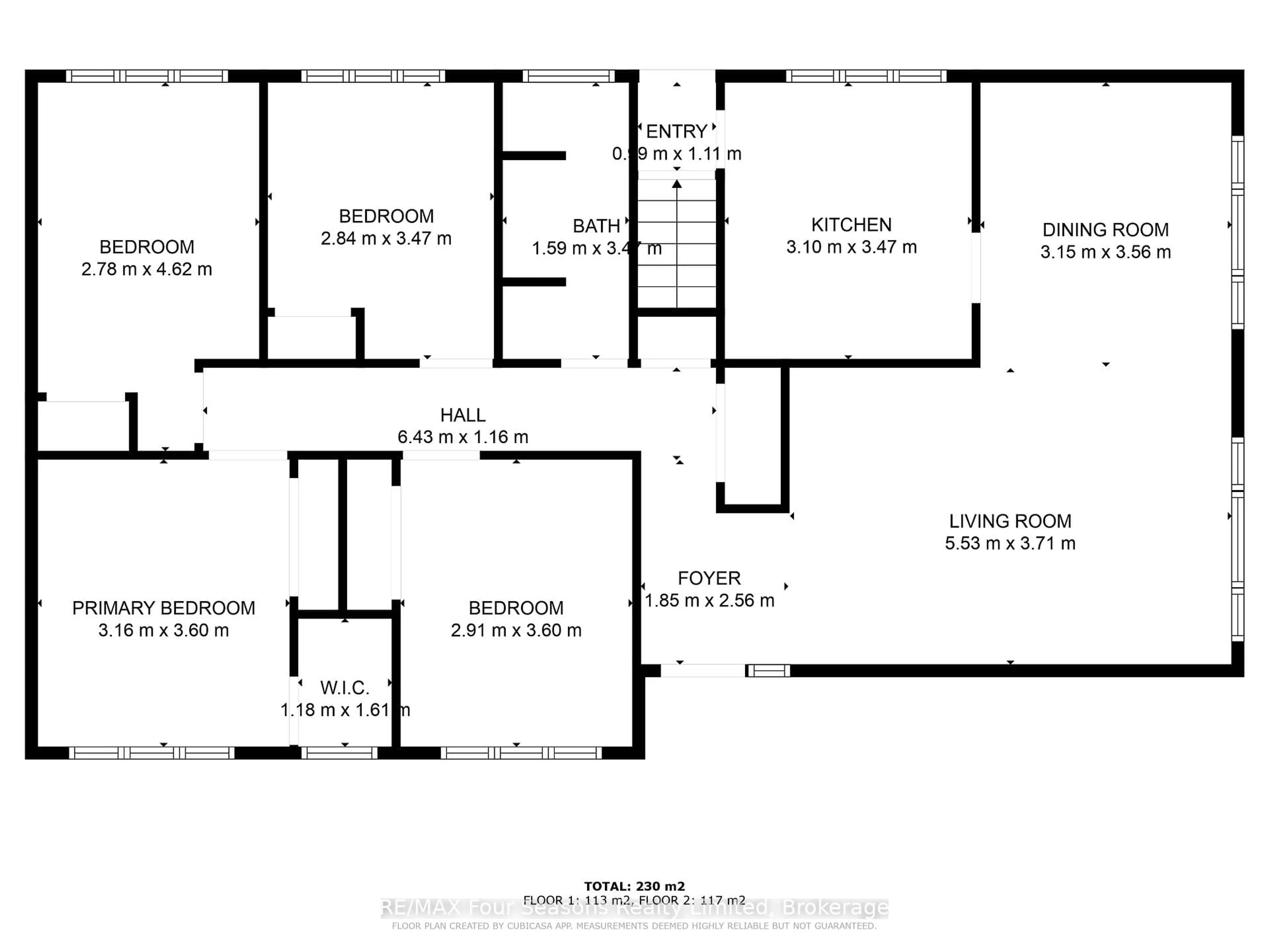 Floor plan for 63 Rodney St, Collingwood Ontario L9Y 1C9