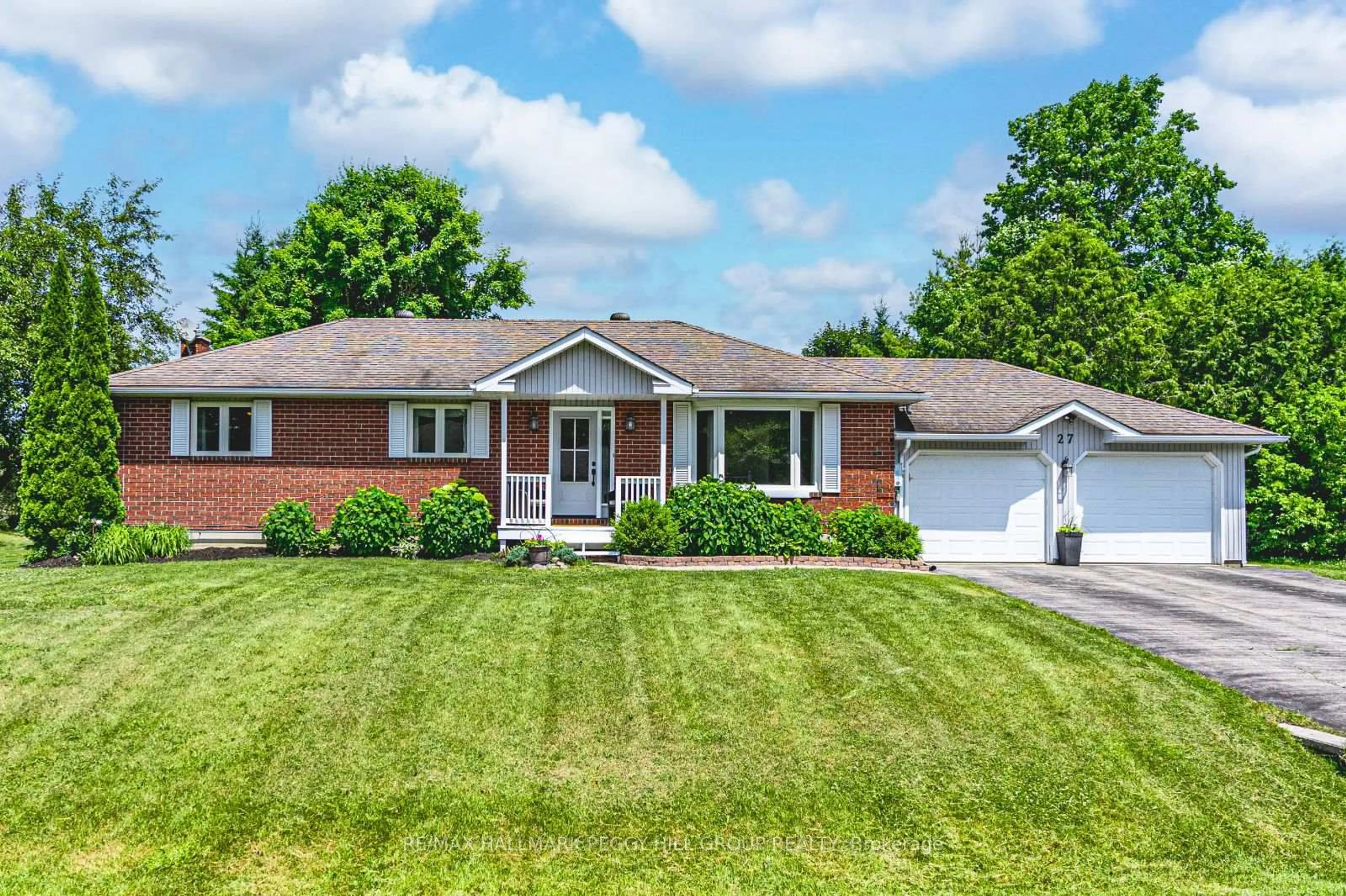 Home with brick exterior material, street for 27 Foyston Park Circ, Springwater Ontario L9X 0A1