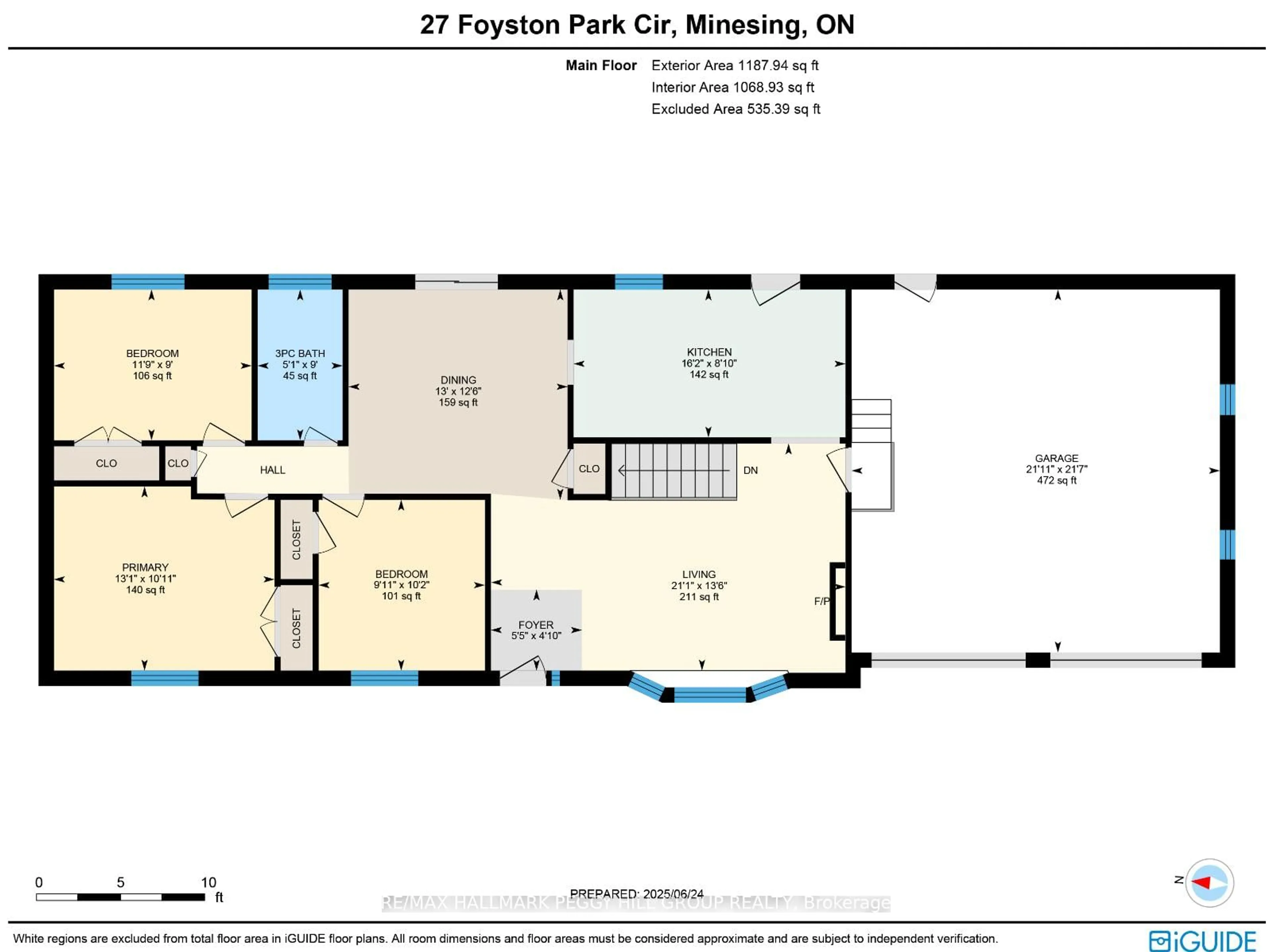 Floor plan for 27 Foyston Park Circ, Springwater Ontario L9X 0A1