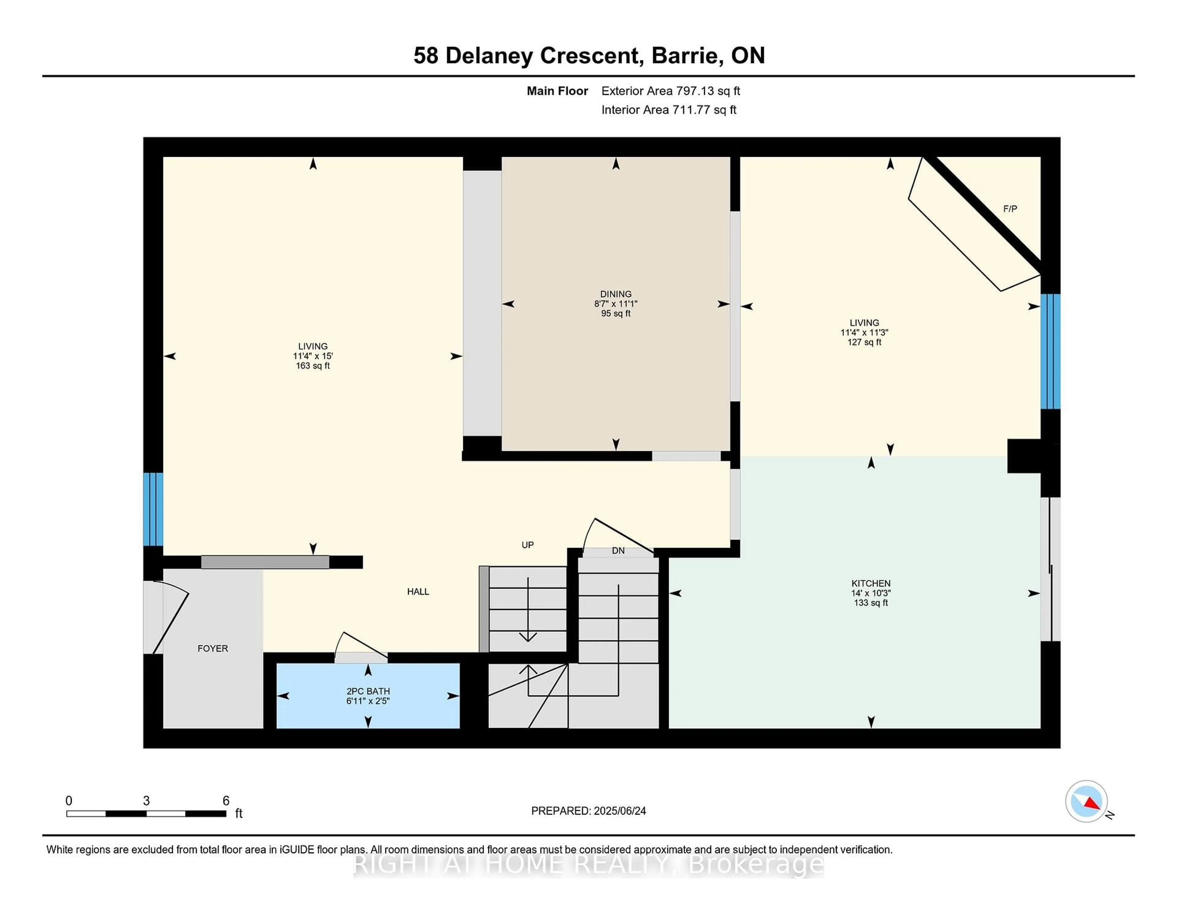 Floor plan for 58 Delaney Cres, Barrie Ontario L4N 7C4