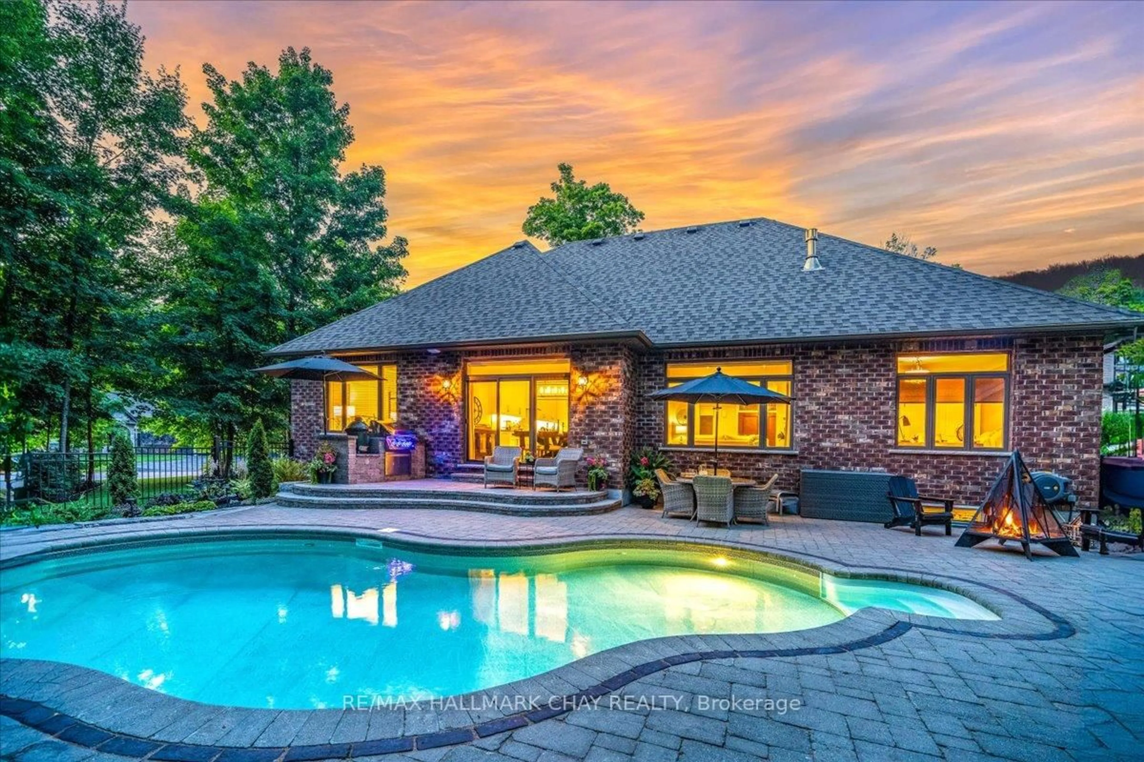 Home with brick exterior material, water/lake/river/ocean view for 30 Black Creek Tr, Springwater Ontario L0L 1Y3