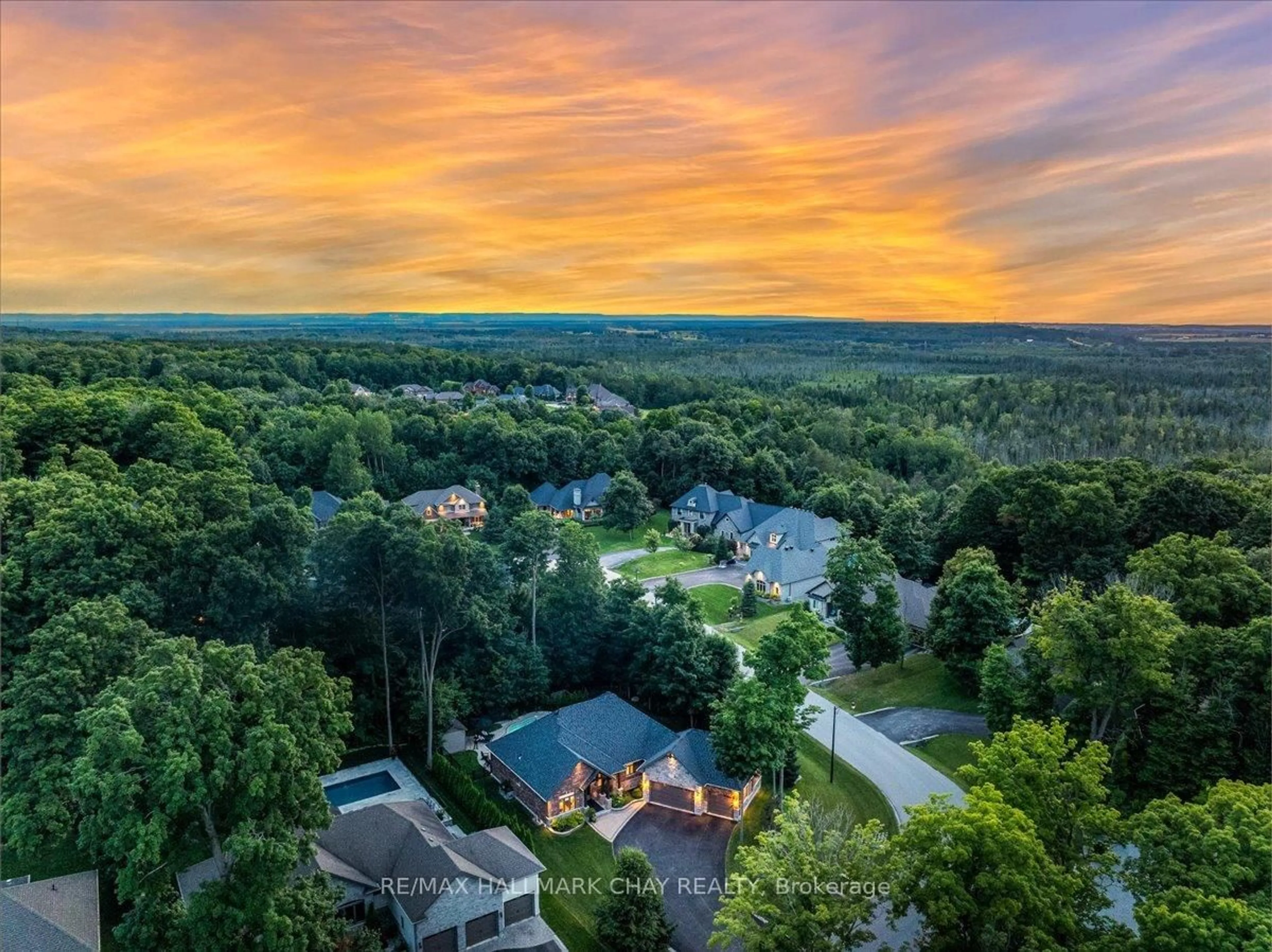 A pic from outside/outdoor area/front of a property/back of a property/a pic from drone, unknown for 30 Black Creek Tr, Springwater Ontario L0L 1Y3